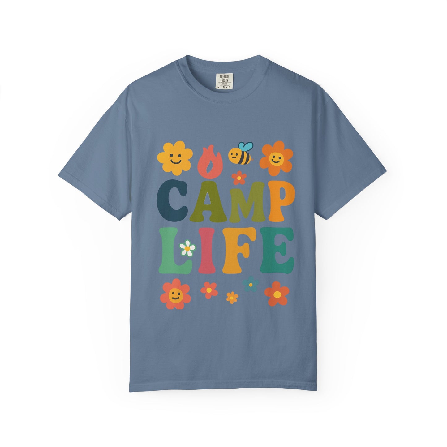 Camp Life Unisex Garment-Dyed T-Shirt - Fun and Colorful Outdoor Vibes