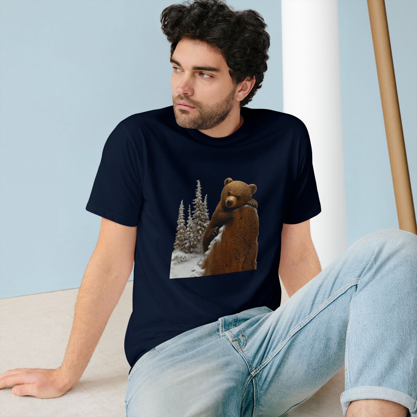 Cozy Bear Wilderness Tee - Perfect for Nature Lovers and Outdoorsy Adventures - Organic Staple T-shirt