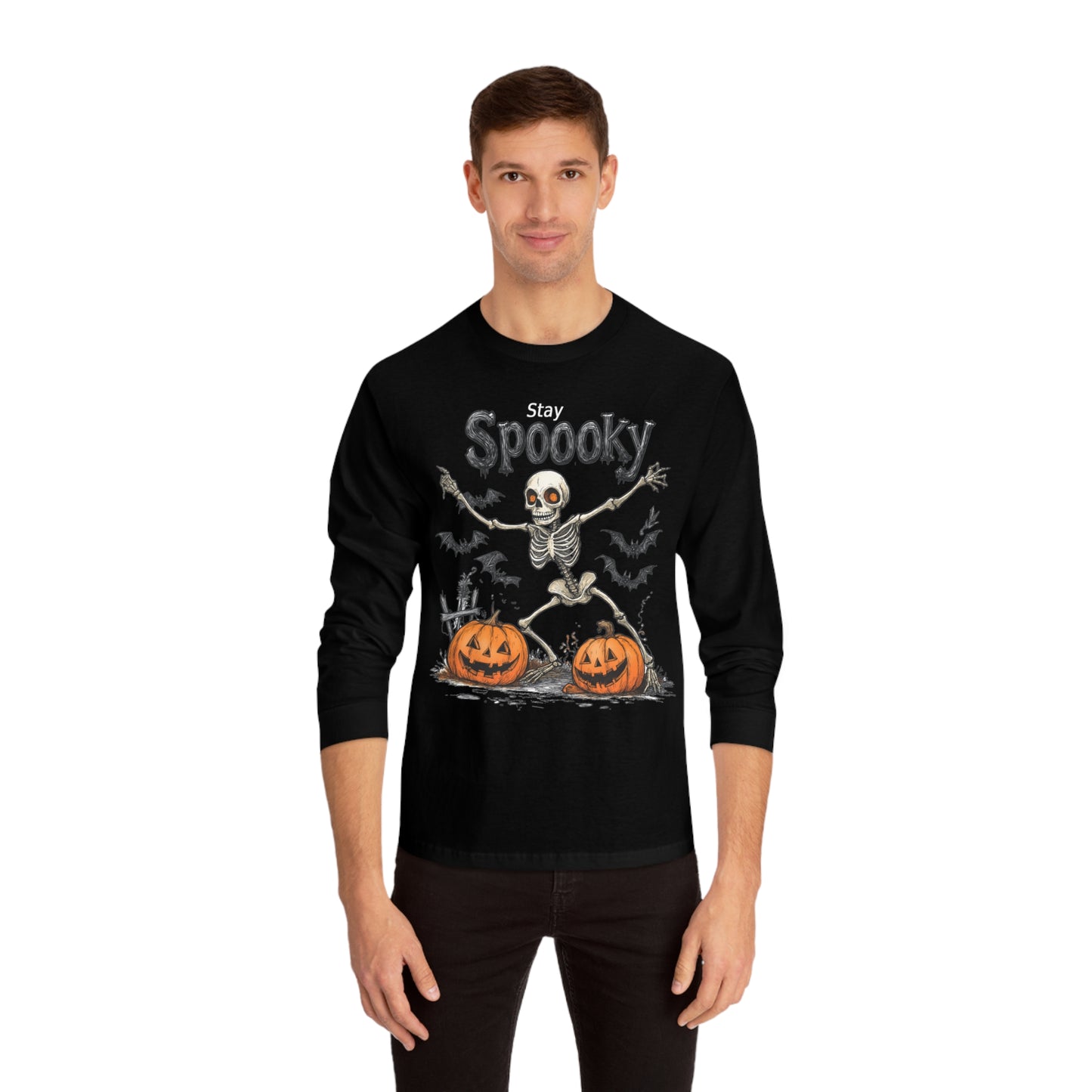 Unisex Classic Long Sleeve T-Shirt - Spooky Long Sleeve Tee