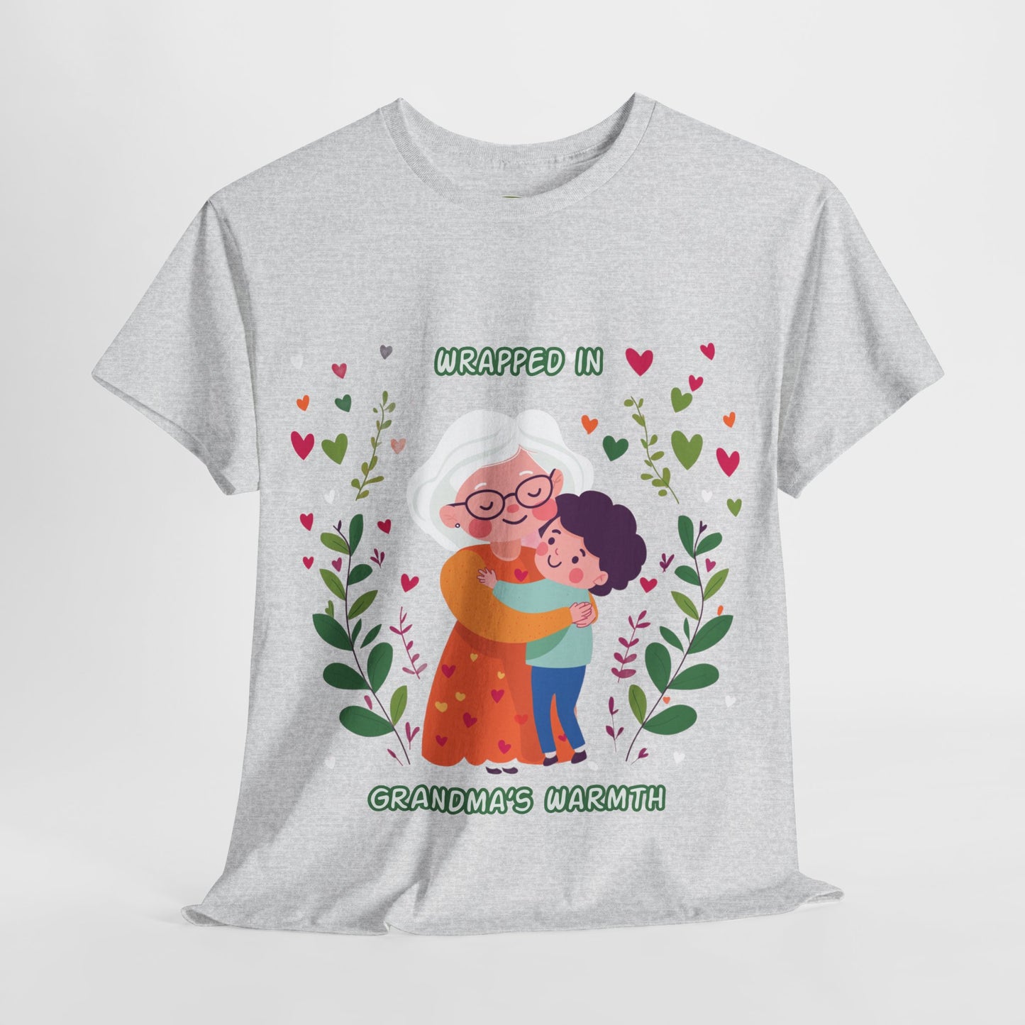 Grandma's Love Heavy Cotton Tee - Heartfelt Family Connection T-Shirt