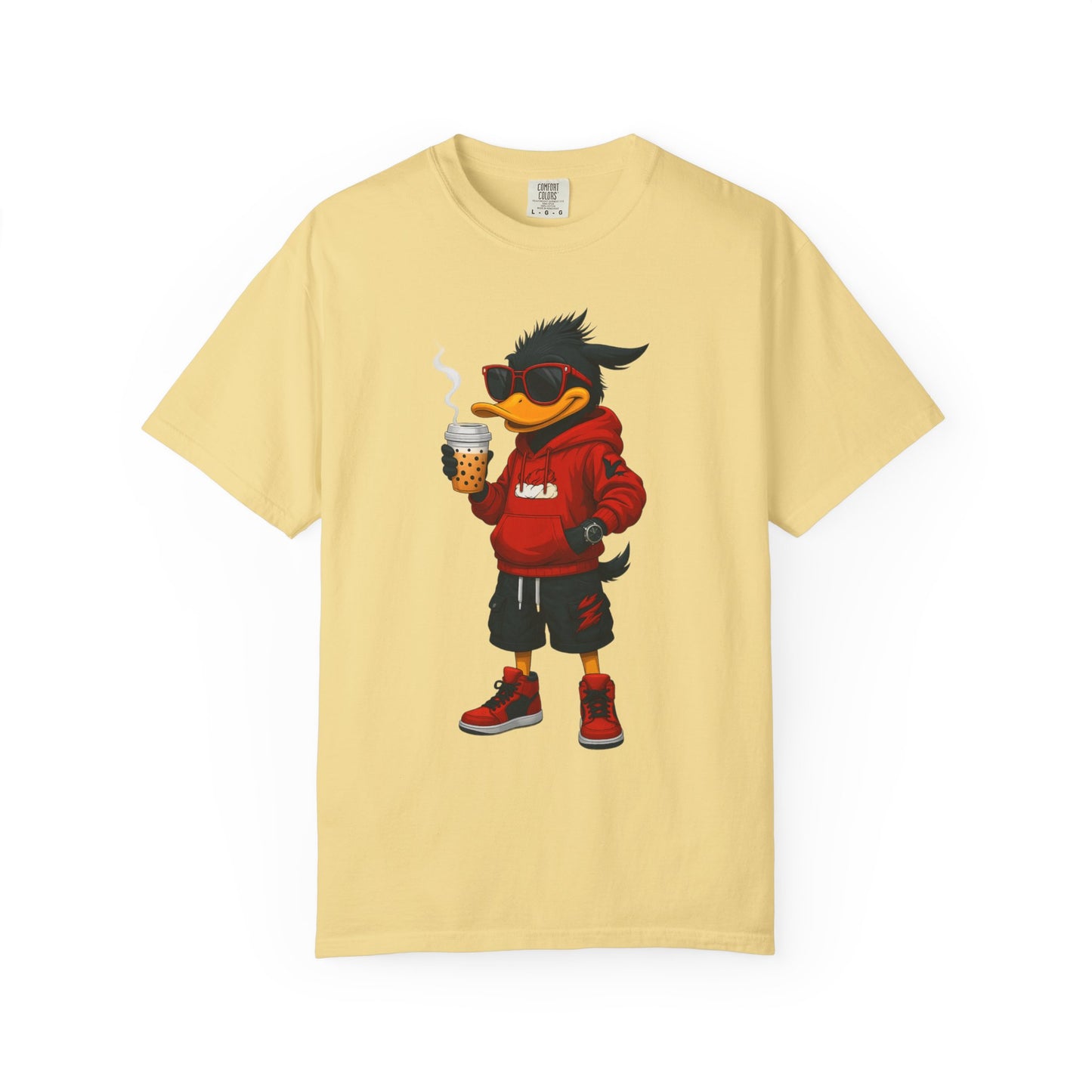 Cool Cartoon Duck Men's T-Shirt, Casual Graphic Tee, Fun Summer Shirt, Gift, Streetwear Style, Perfect for Parties