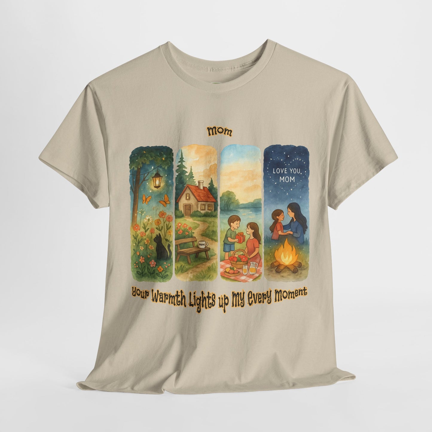 Mom Love Unisex Cotton Tee - Nostalgic & Heartwarming Gift for Mother's Day - Birthday Gift