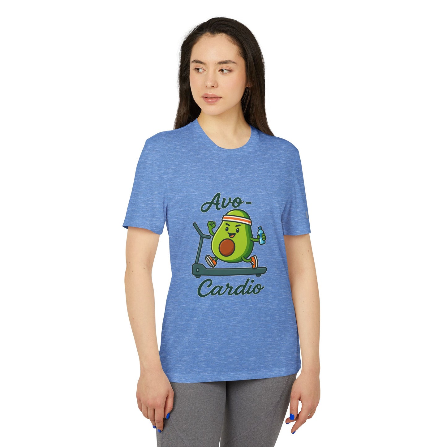 Funny Adidas Avocado Cardio T-Shirt, Unisex Workout Tee, Perfect Gift for Fitness Lovers, Gym Wear, Casual Style, Fitness Enthusiast Apparel
