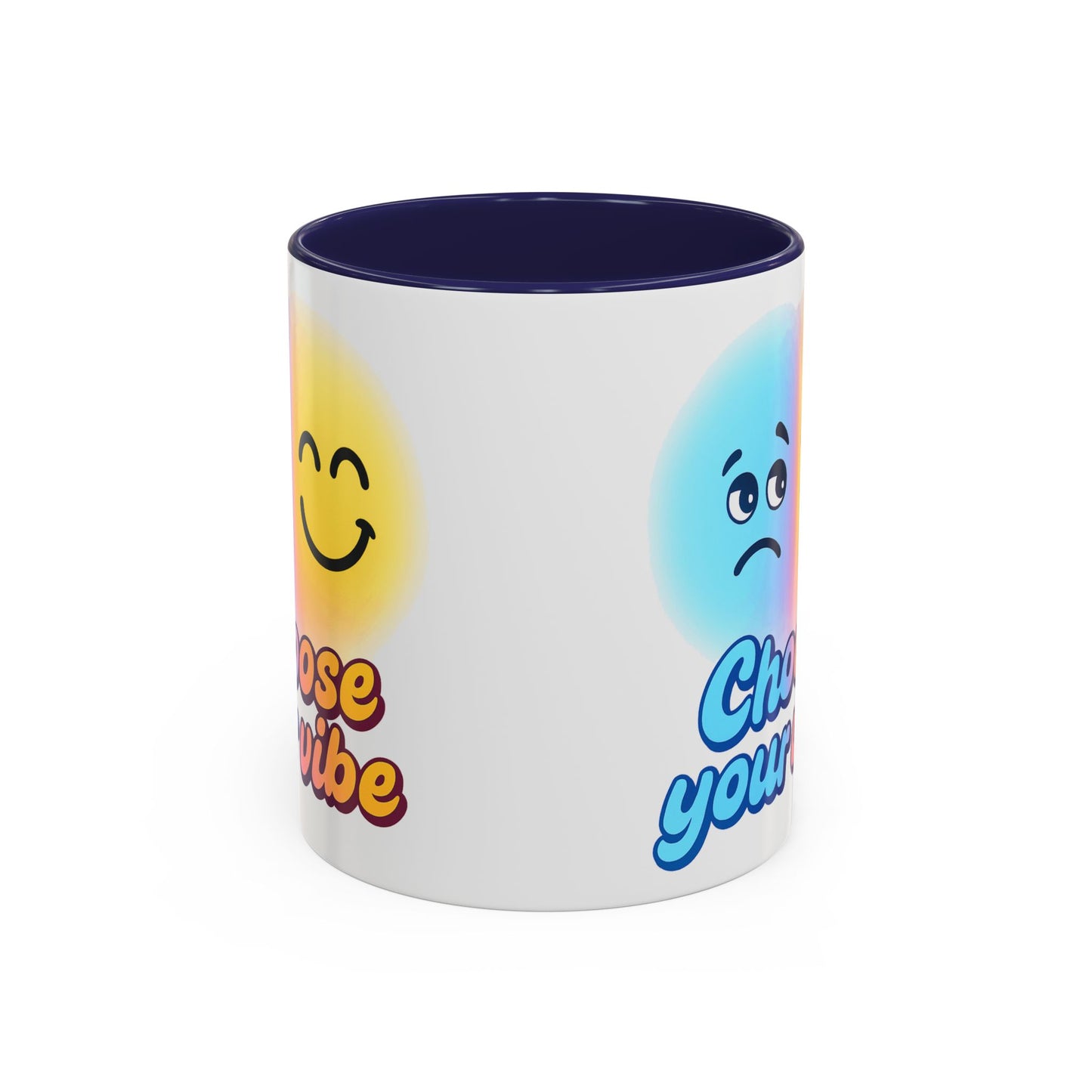 Choose Your Vibe Coffee Mug - Fun Accent Mug for Positive Energy, Happy Mood Gifts, Coffee Lovers, Unique Cup for Home or Office