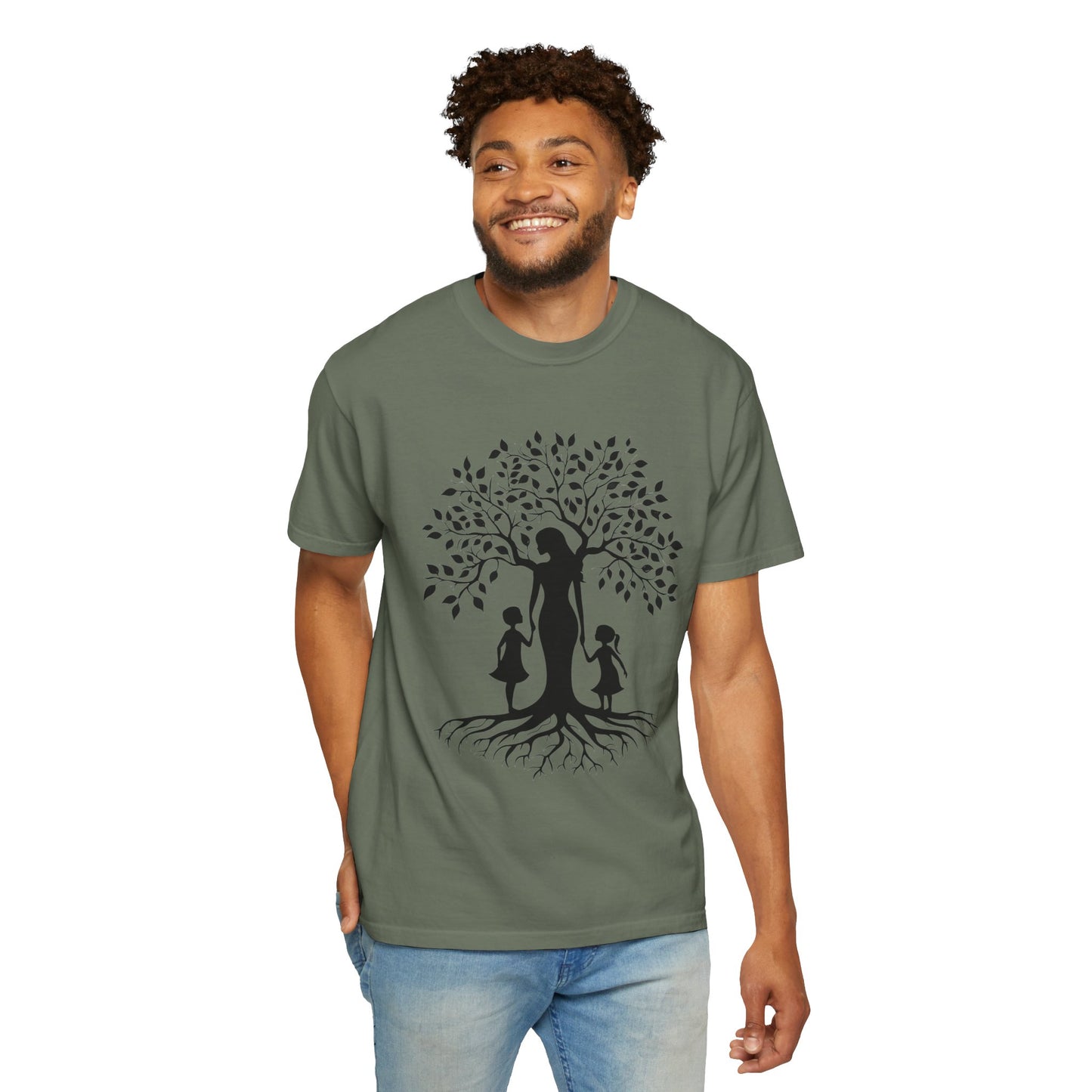 Nature-Inspired T-Shirt with Mom and Kids Design - Mother's day Gift - Birthday Gift