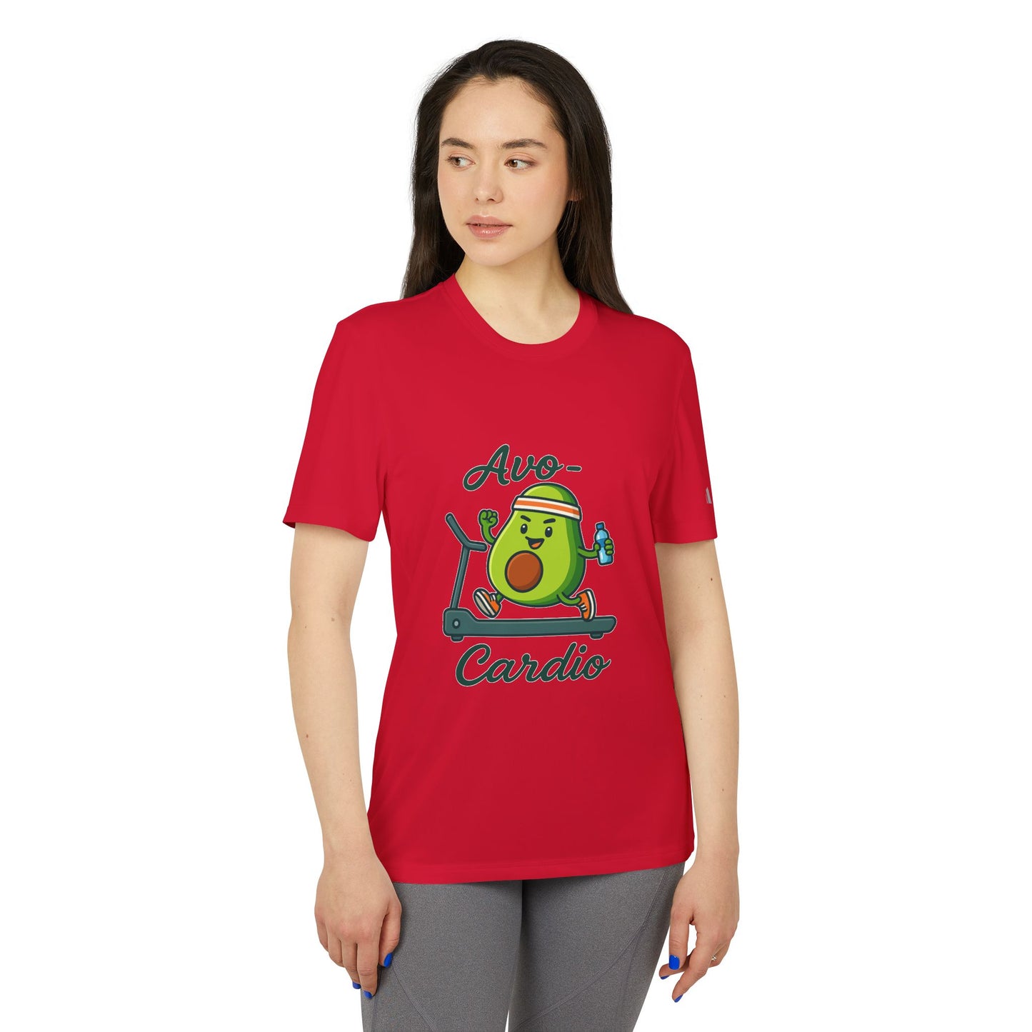 Funny Adidas Avocado Cardio T-Shirt, Unisex Workout Tee, Perfect Gift for Fitness Lovers, Gym Wear, Casual Style, Fitness Enthusiast Apparel