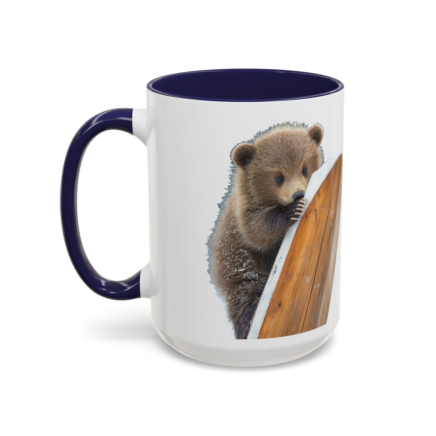 Bear Accent Watercolor Coffee Mug, (11oz, 15oz)