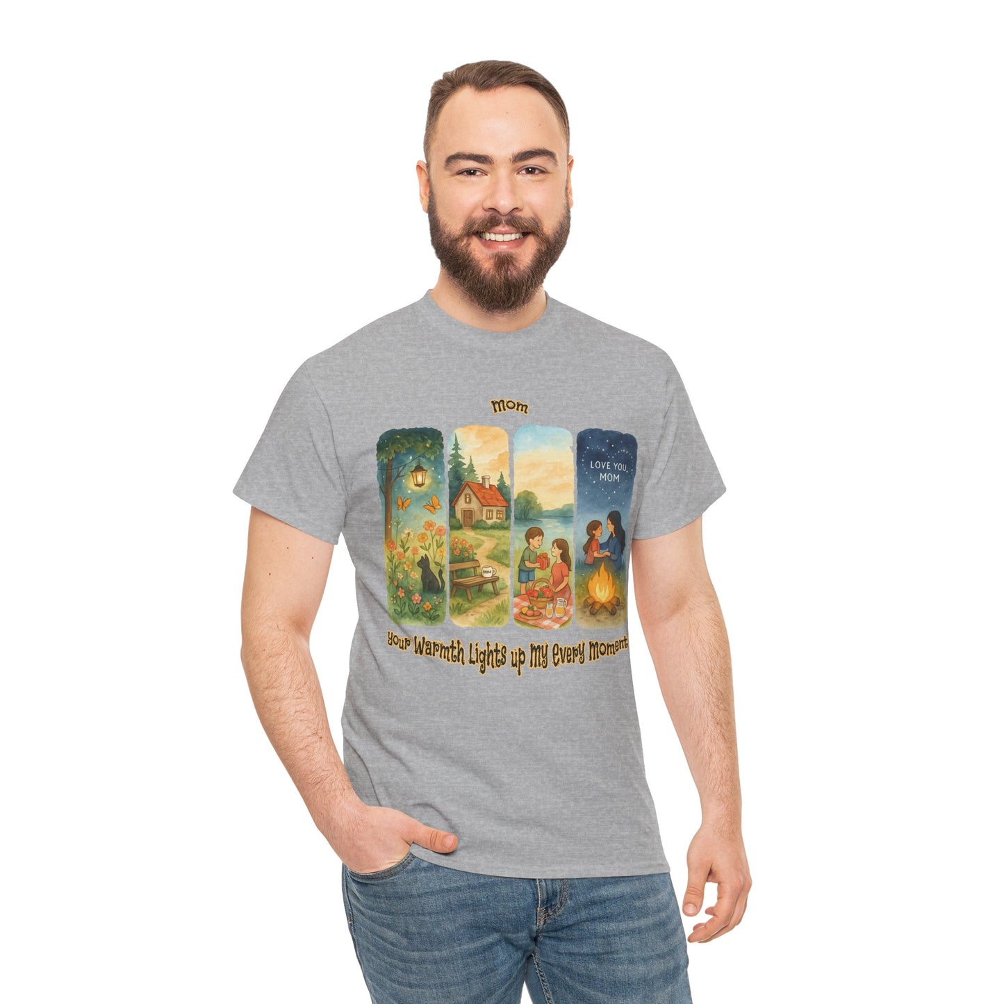 Mom Love Unisex Cotton Tee - Nostalgic & Heartwarming Gift for Mother's Day - Birthday Gift