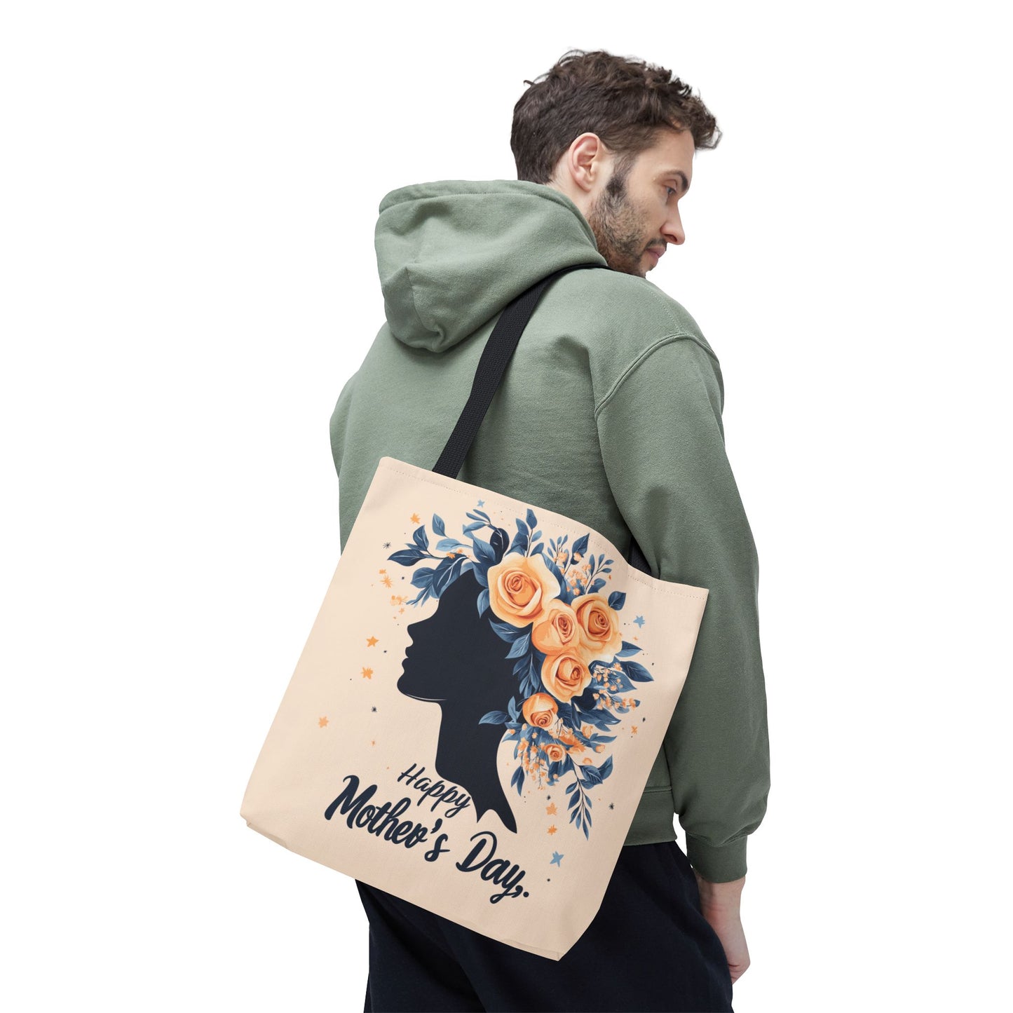 Happy Mother's Day Floral Tote Bag – Perfect Gift for Moms and Caregivers