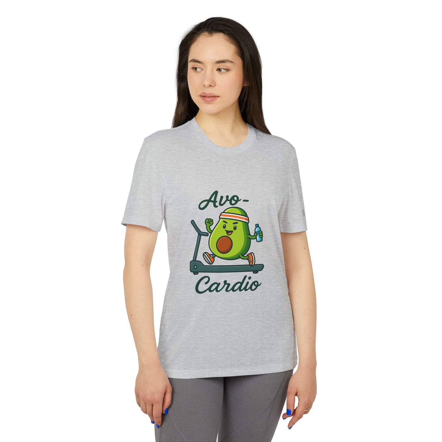 Funny Adidas Avocado Cardio T-Shirt, Unisex Workout Tee, Perfect Gift for Fitness Lovers, Gym Wear, Casual Style, Fitness Enthusiast Apparel