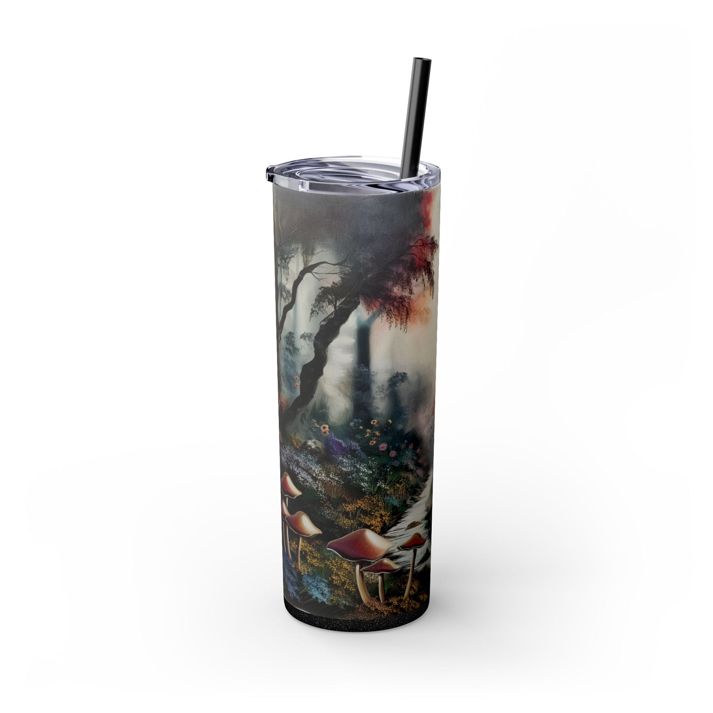 Skinny Tumbler with Straw, 20oz - Forest Insulated Tumbler