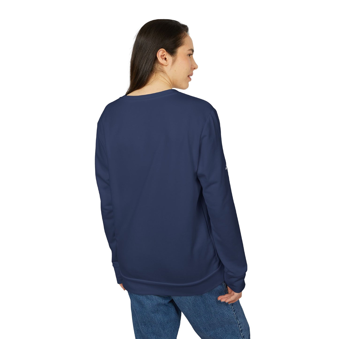 Adidas Women's Fleece Crewneck Sweatshirt - Fantasy Woman Face Fleece Sweatshirt