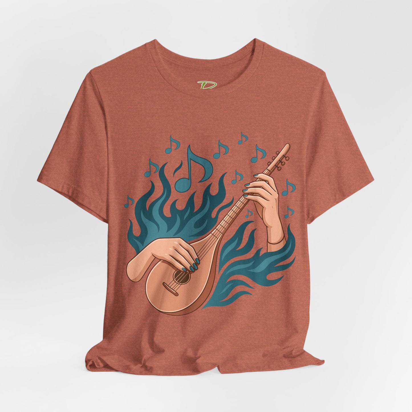 Musical Vibes Tee, Women's Graphic T-Shirt, Music Lover Gift, Casual Wear, Festival Outfit, Band Merch - Lightweight Fabric Tee