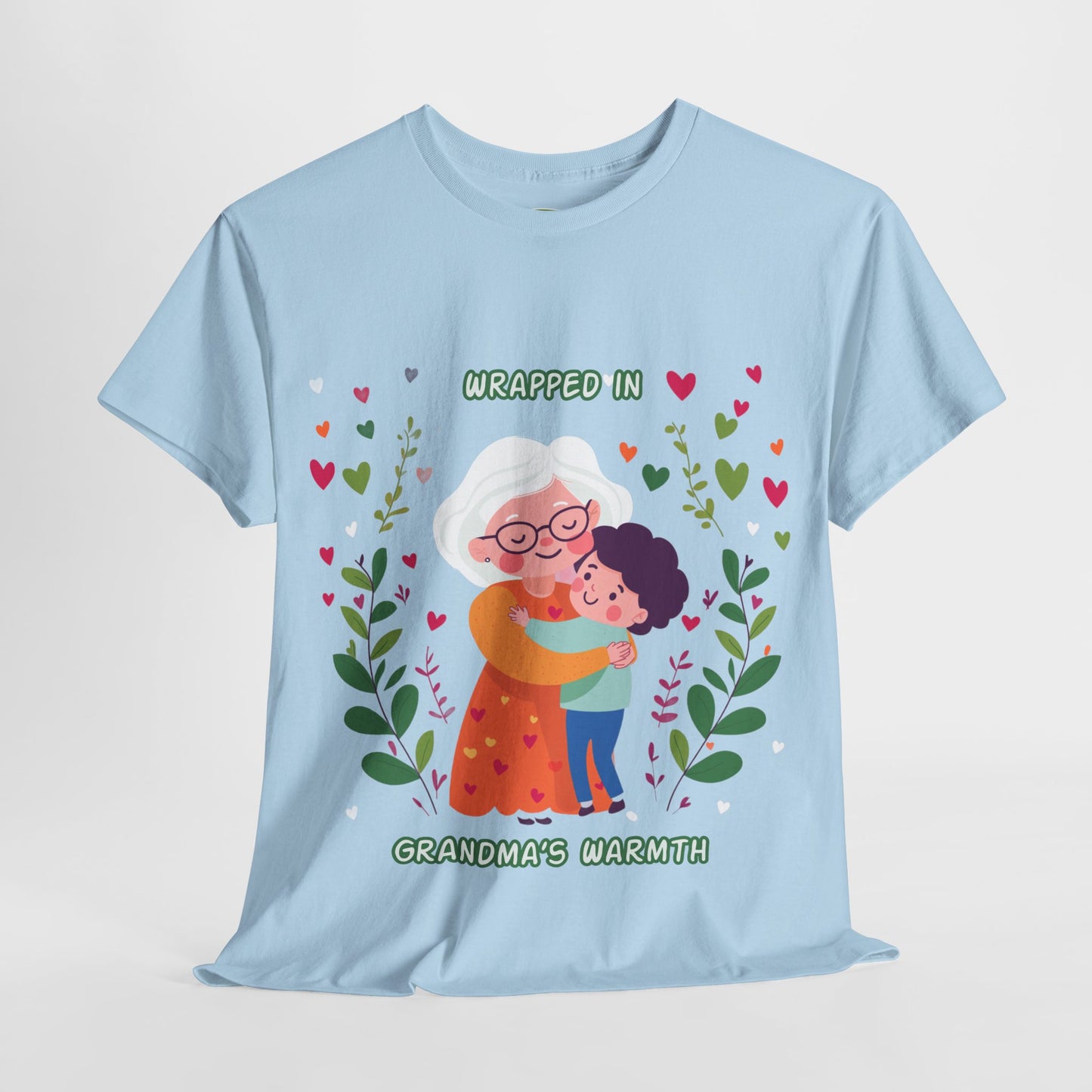 Grandma's Love Heavy Cotton Tee - Heartfelt Family Connection T-Shirt