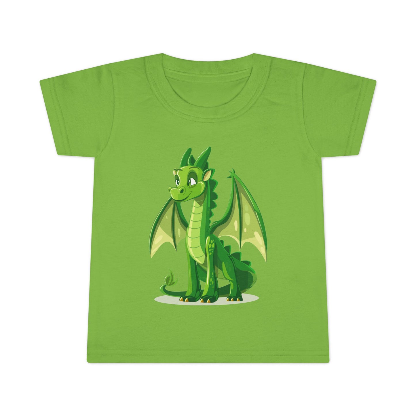 Cute Green Dragon Toddler T-Shirt - Adorable Kids Tee for Playtime and Parties - Unisex Toddler T-Shirt