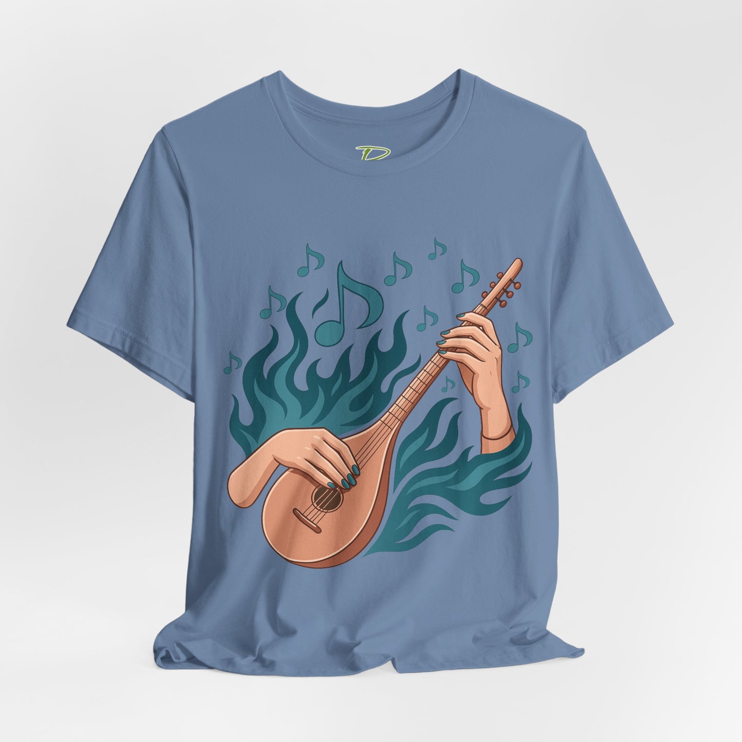 Musical Vibes Tee, Women's Graphic T-Shirt, Music Lover Gift, Casual Wear, Festival Outfit, Band Merch - Lightweight Fabric Tee