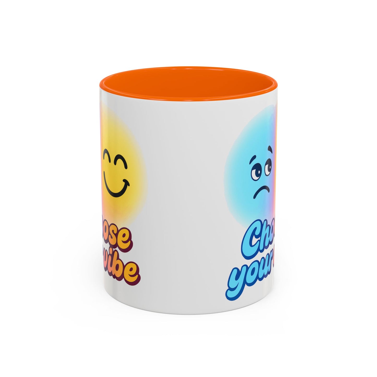 Choose Your Vibe Coffee Mug - Fun Accent Mug for Positive Energy, Happy Mood Gifts, Coffee Lovers, Unique Cup for Home or Office