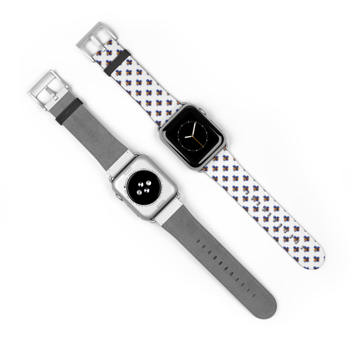 Blue Floral Watch Band