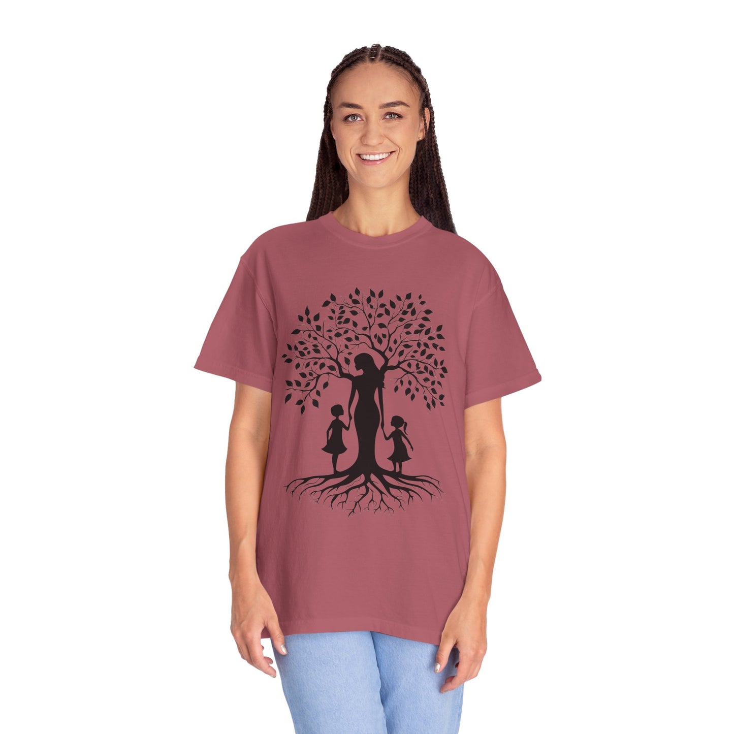 Nature-Inspired T-Shirt with Mom and Kids Design - Mother's day Gift - Birthday Gift