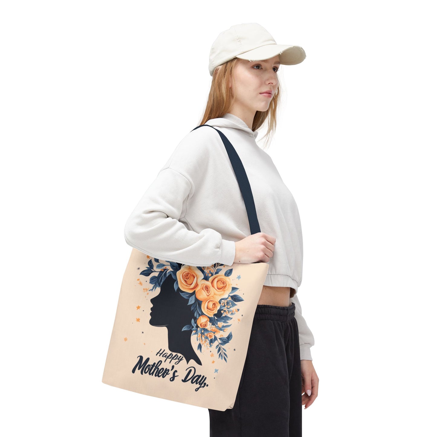 Happy Mother's Day Floral Tote Bag – Perfect Gift for Moms and Caregivers