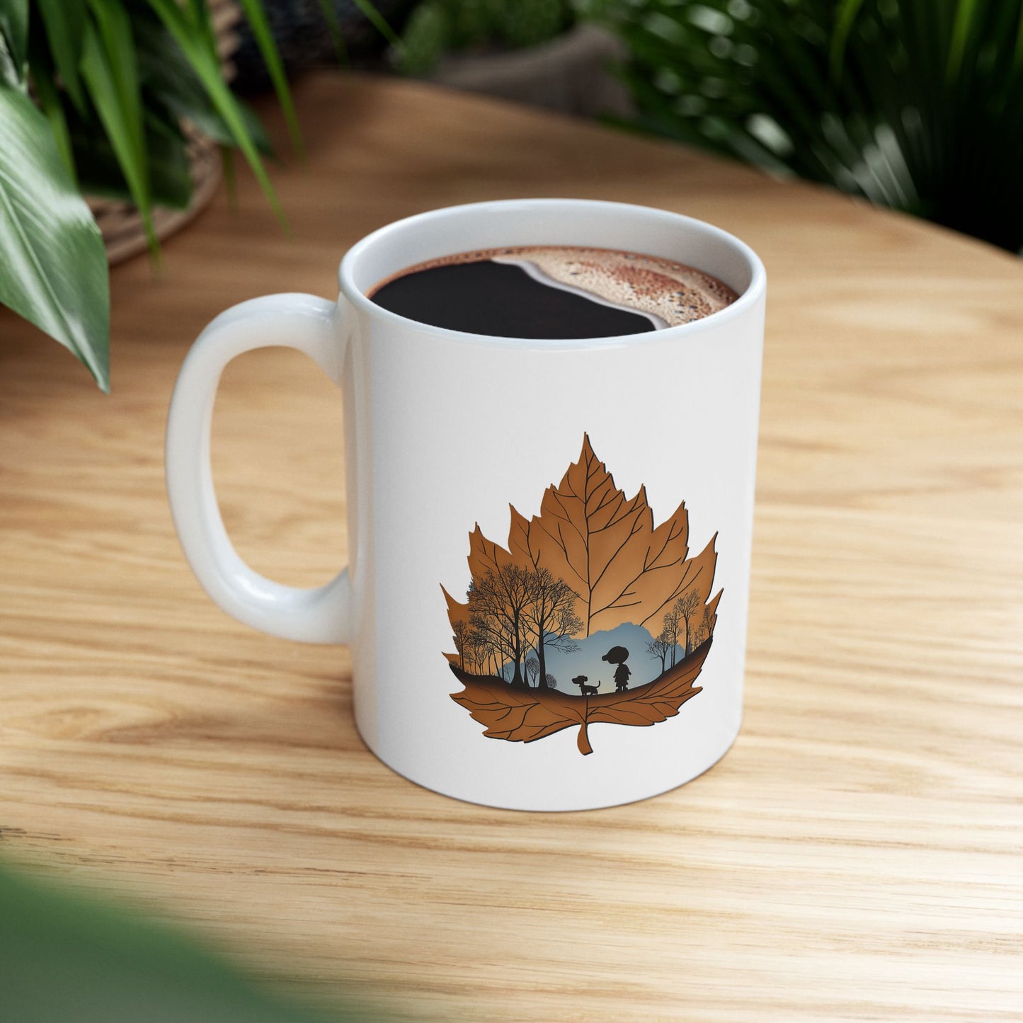 Cartoon Dreams Ceramic Mug, (11oz, 15oz) - Charlie & Pup Ceramic Mug (11oz/15oz)
