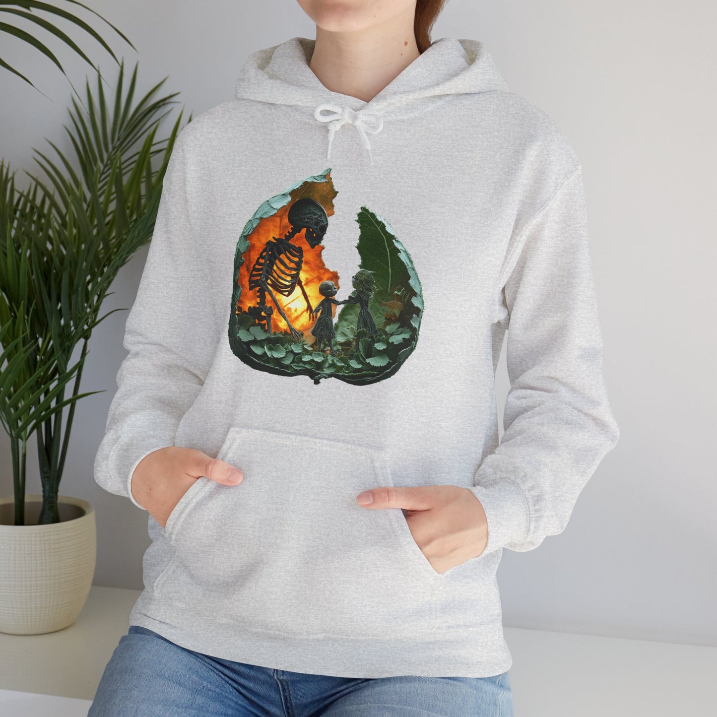 Unisex Heavy Blend™ Hooded Sweatshirt - Skeleton Design Hoodie