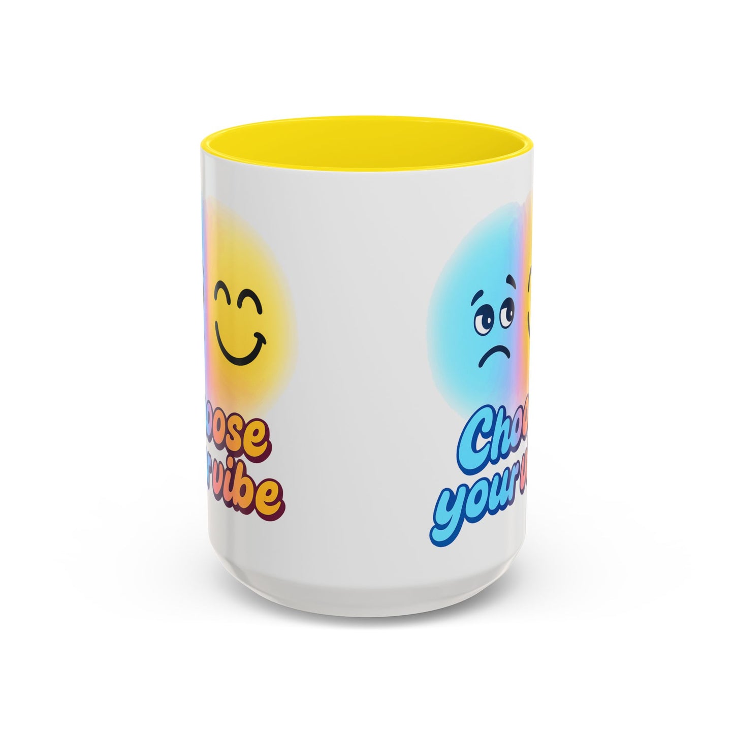 Choose Your Vibe Coffee Mug - Fun Accent Mug for Positive Energy, Happy Mood Gifts, Coffee Lovers, Unique Cup for Home or Office