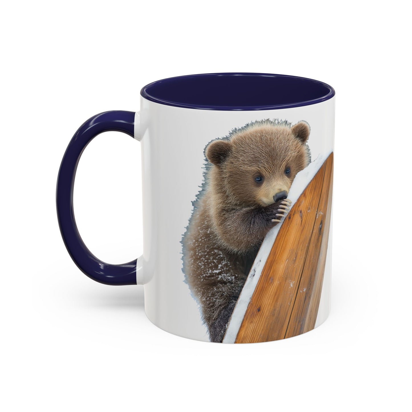 Bear Accent Watercolor Coffee Mug, (11oz, 15oz)