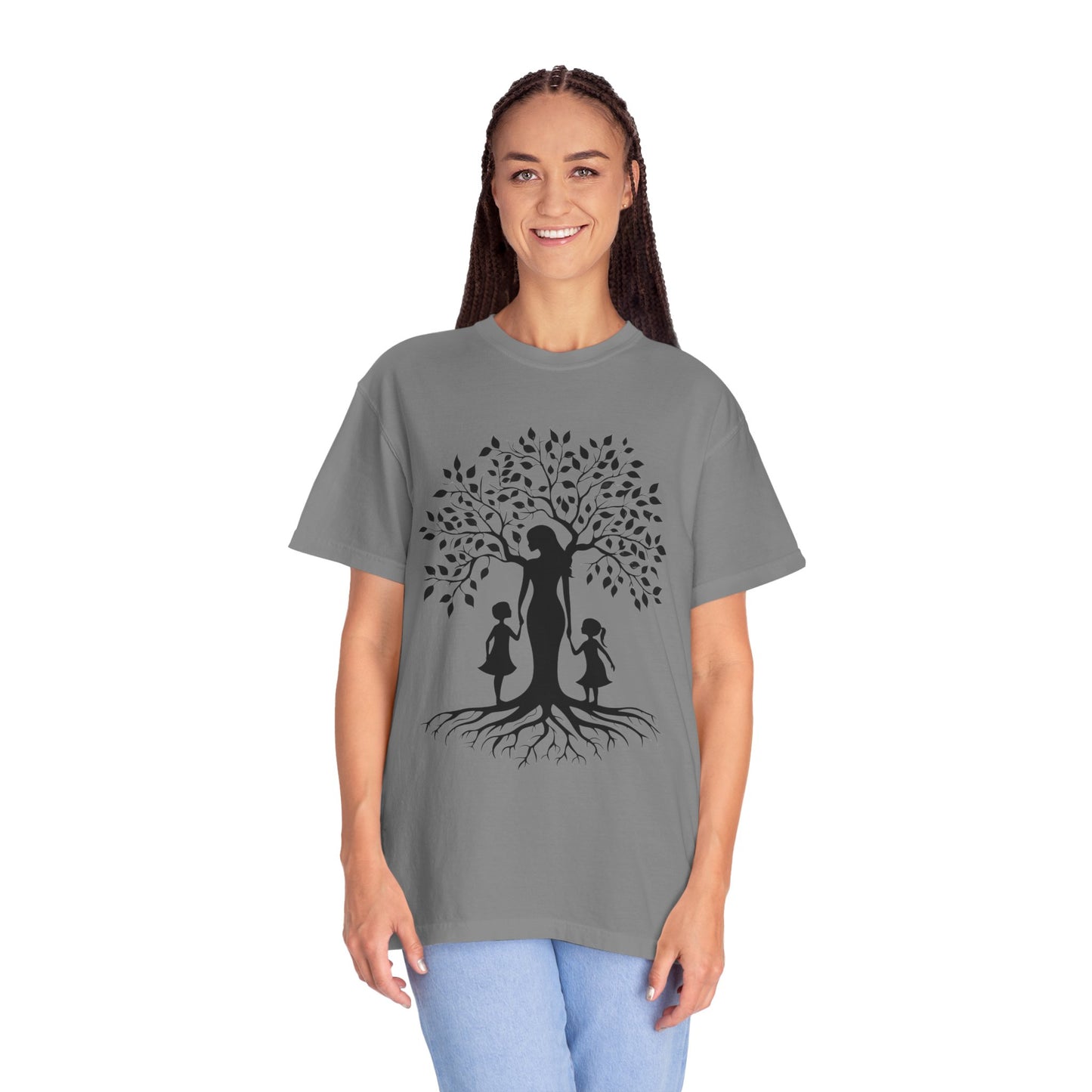 Nature-Inspired T-Shirt with Mom and Kids Design - Mother's day Gift - Birthday Gift