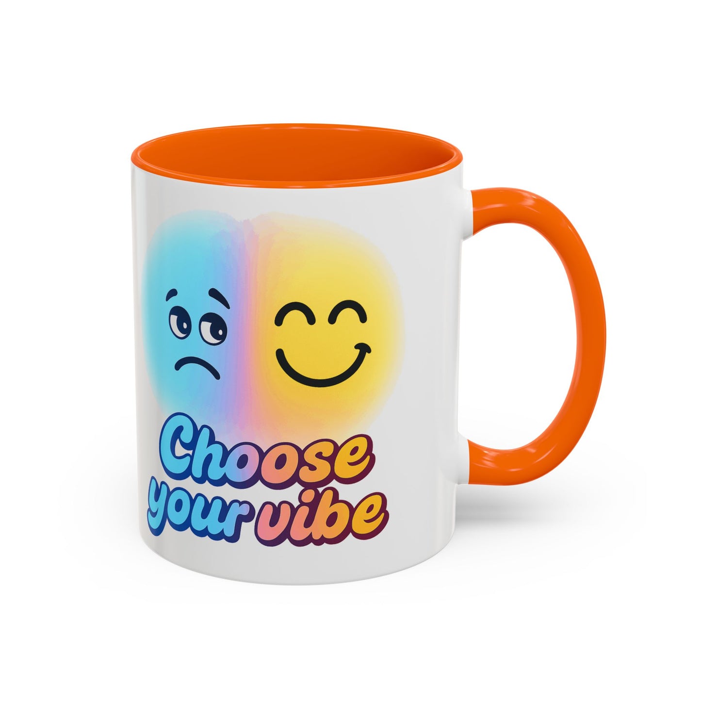 Choose Your Vibe Coffee Mug - Fun Accent Mug for Positive Energy, Happy Mood Gifts, Coffee Lovers, Unique Cup for Home or Office