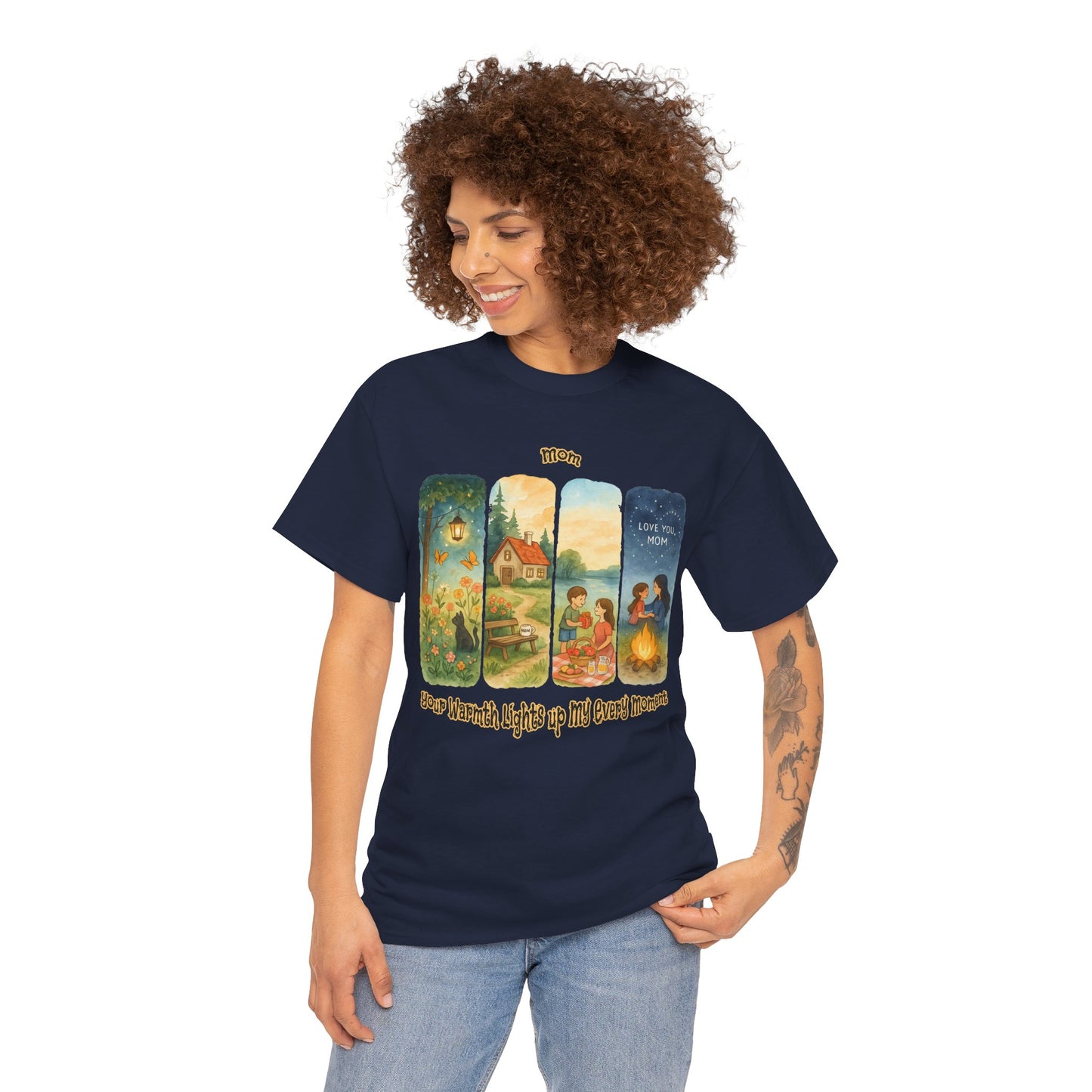 Mom Love Unisex Cotton Tee - Nostalgic & Heartwarming Gift for Mother's Day - Birthday Gift