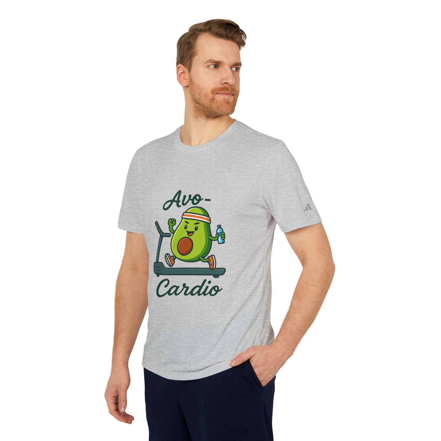 Funny Adidas Avocado Cardio T-Shirt, Unisex Workout Tee, Perfect Gift for Fitness Lovers, Gym Wear, Casual Style, Fitness Enthusiast Apparel