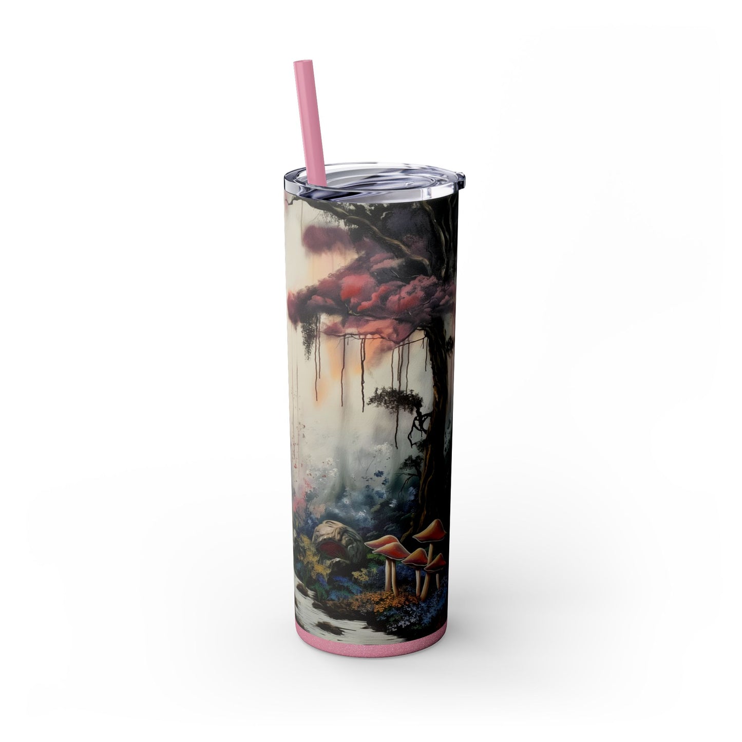 Skinny Tumbler with Straw, 20oz - Forest Insulated Tumbler