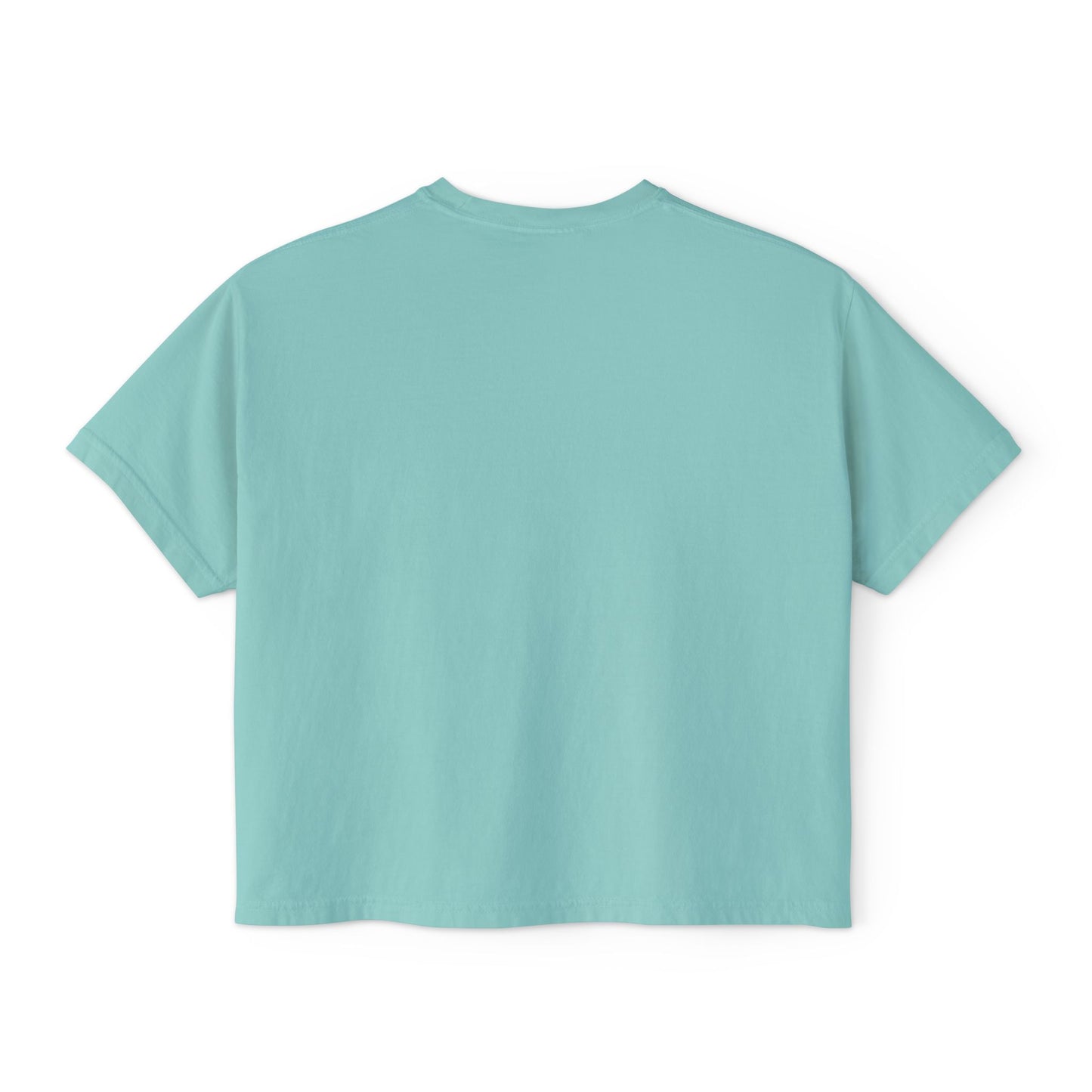 Boho Floral Women's Boxy Tee - Artistic Graphic T-Shirt for Everyday Style