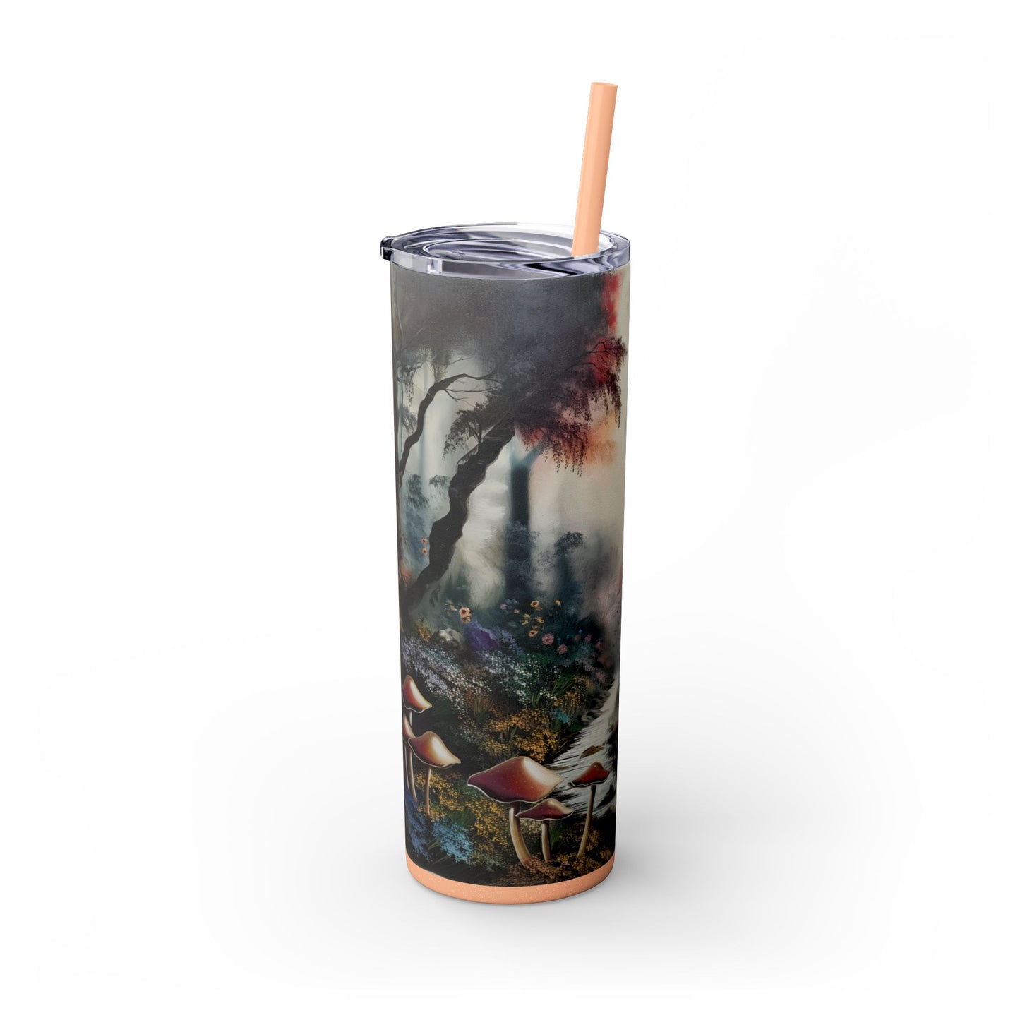 Skinny Tumbler with Straw, 20oz - Forest Insulated Tumbler