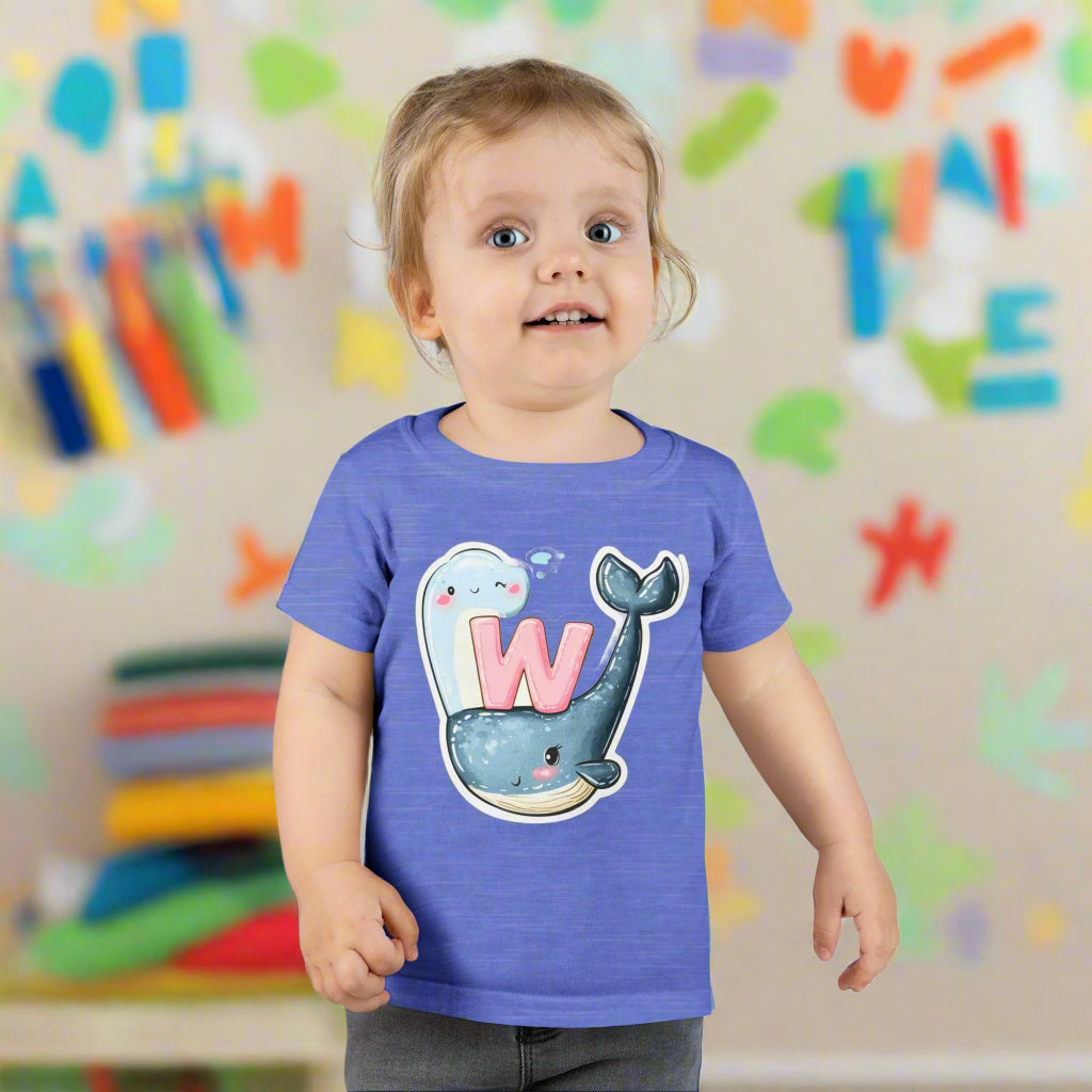 toddler tee with whale design