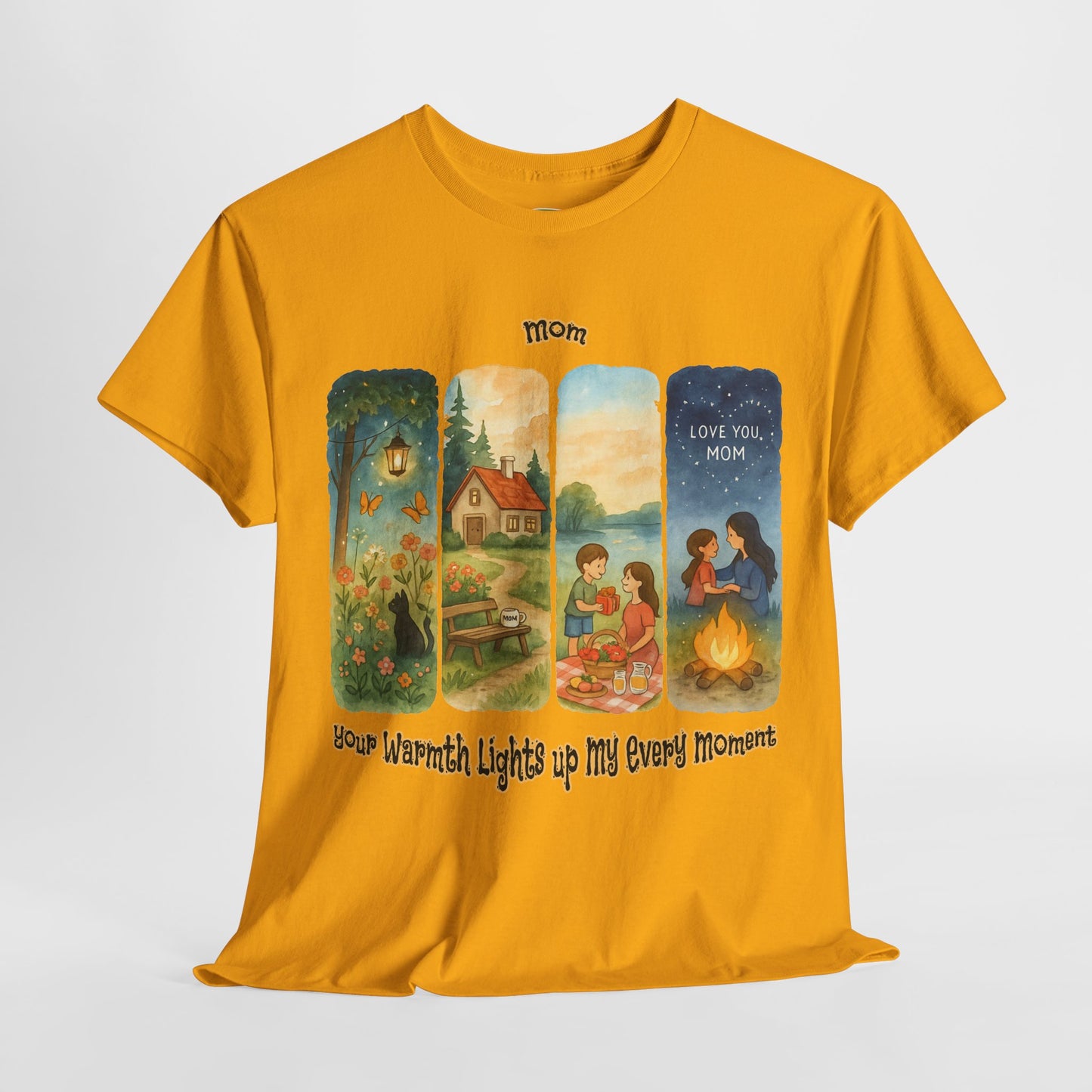 Mom Love Unisex Cotton Tee - Nostalgic & Heartwarming Gift for Mother's Day - Birthday Gift