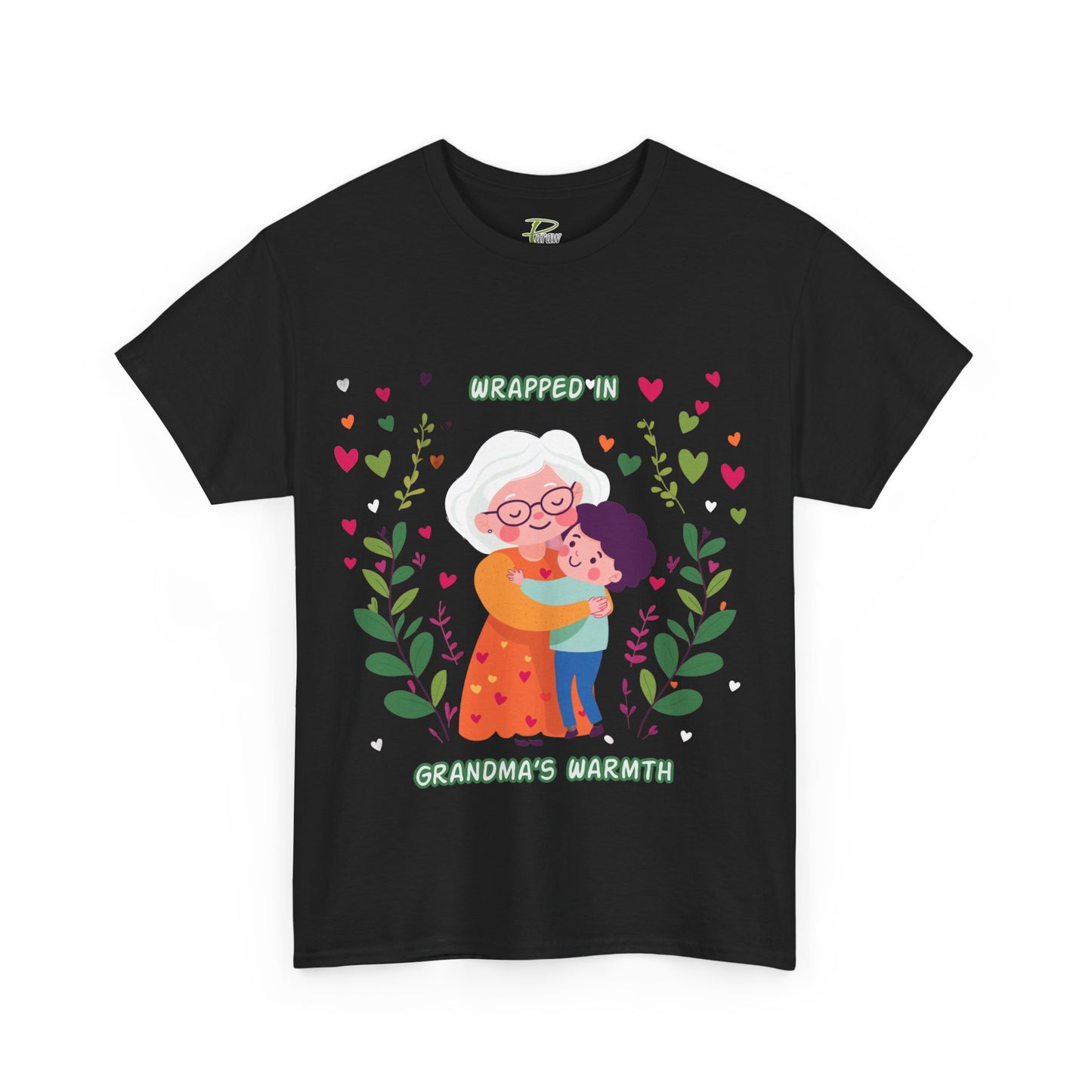 Grandma's Love Heavy Cotton Tee - Heartfelt Family Connection T-Shirt
