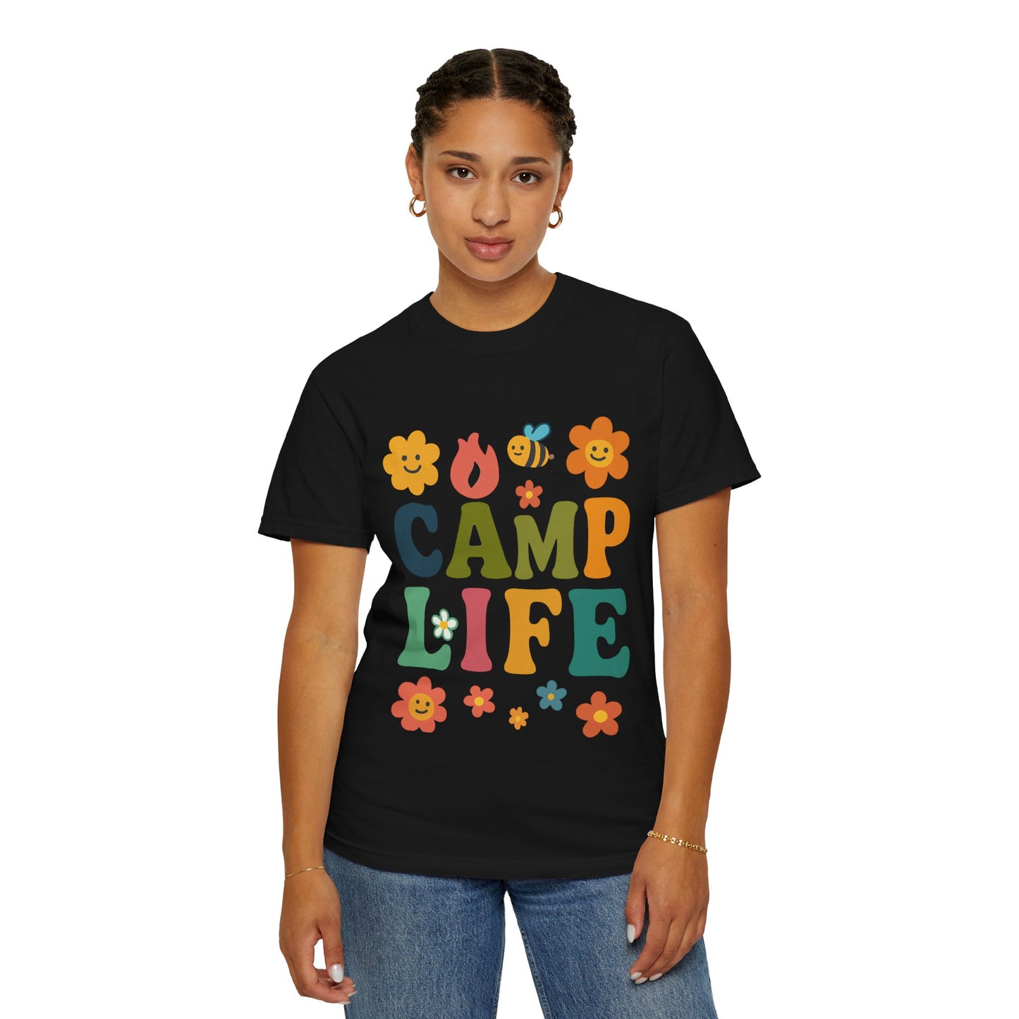 Camp Life Unisex Garment-Dyed T-Shirt - Fun and Colorful Outdoor Vibes