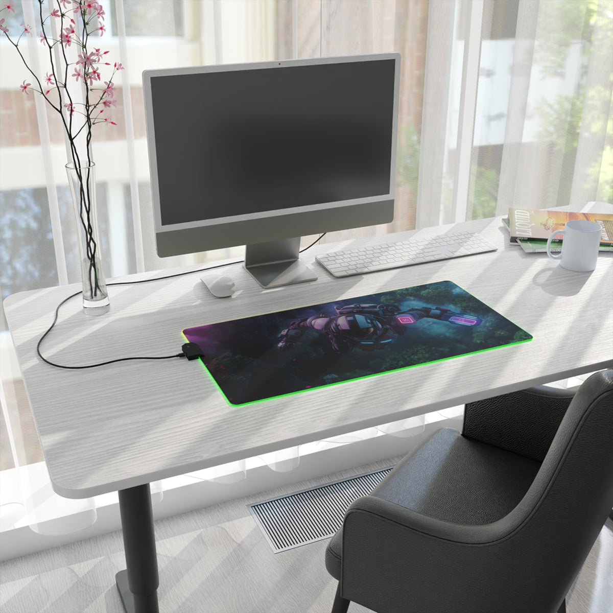 Astronaut LED Gaming Mouse Pad