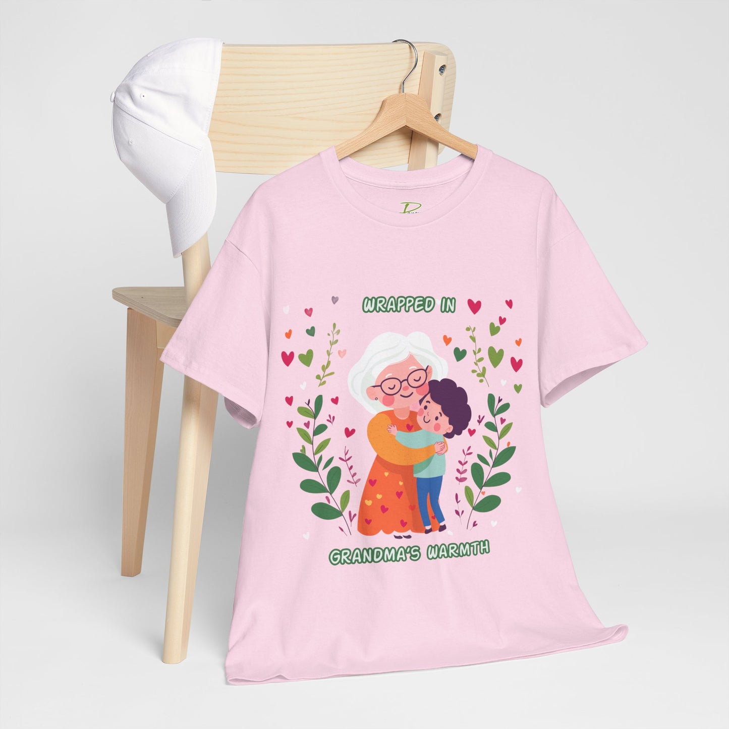 Grandma's Love Heavy Cotton Tee - Heartfelt Family Connection T-Shirt