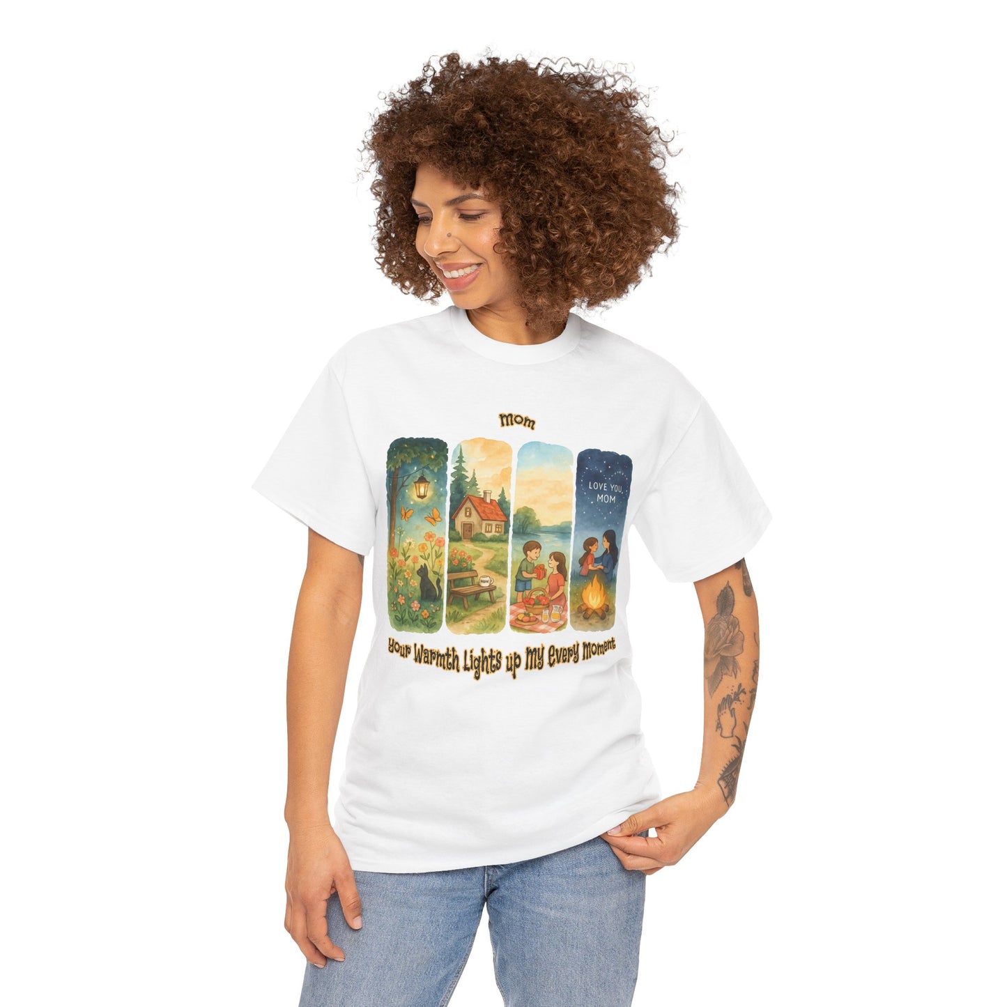Mom Love Unisex Cotton Tee - Nostalgic & Heartwarming Gift for Mother's Day - Birthday Gift