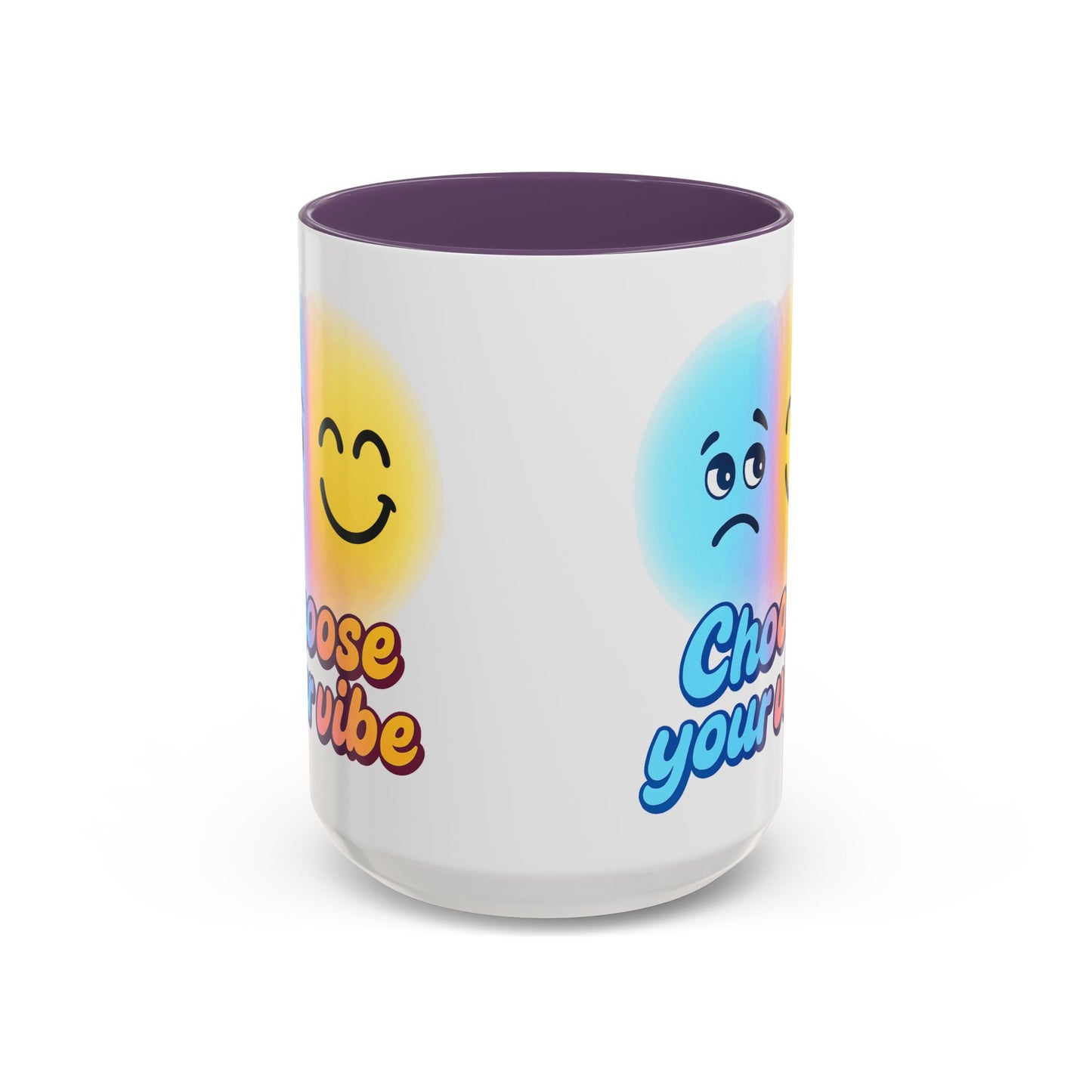 Choose Your Vibe Coffee Mug - Fun Accent Mug for Positive Energy, Happy Mood Gifts, Coffee Lovers, Unique Cup for Home or Office