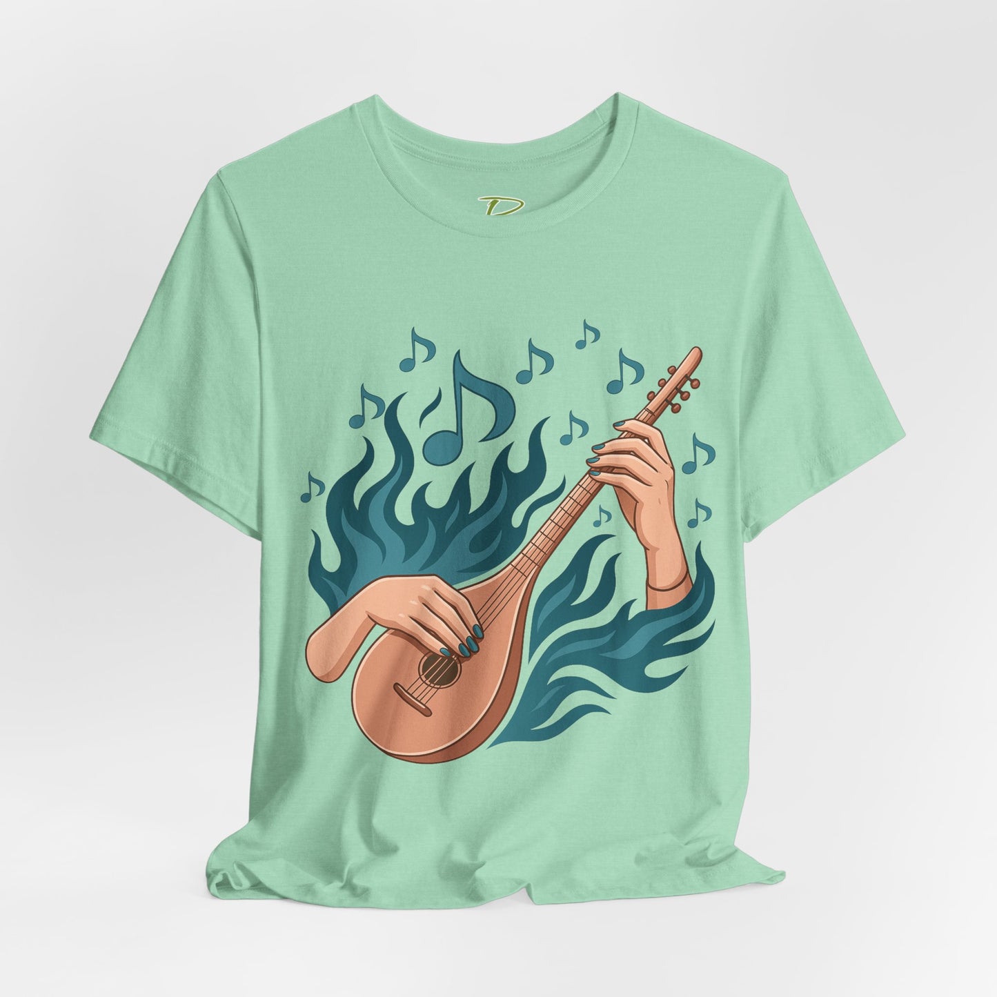 Musical Vibes Tee, Women's Graphic T-Shirt, Music Lover Gift, Casual Wear, Festival Outfit, Band Merch - Lightweight Fabric Tee