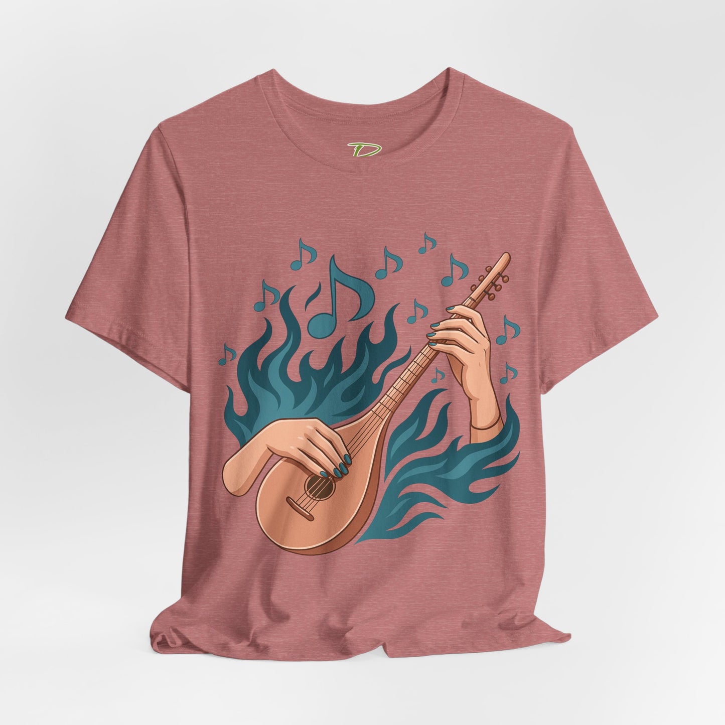 Musical Vibes Tee, Women's Graphic T-Shirt, Music Lover Gift, Casual Wear, Festival Outfit, Band Merch - Lightweight Fabric Tee