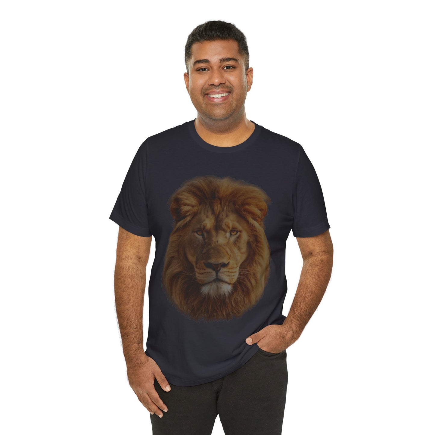 Unisex Lion Portrait Tee - Majestic King of the Jungle T-shirt