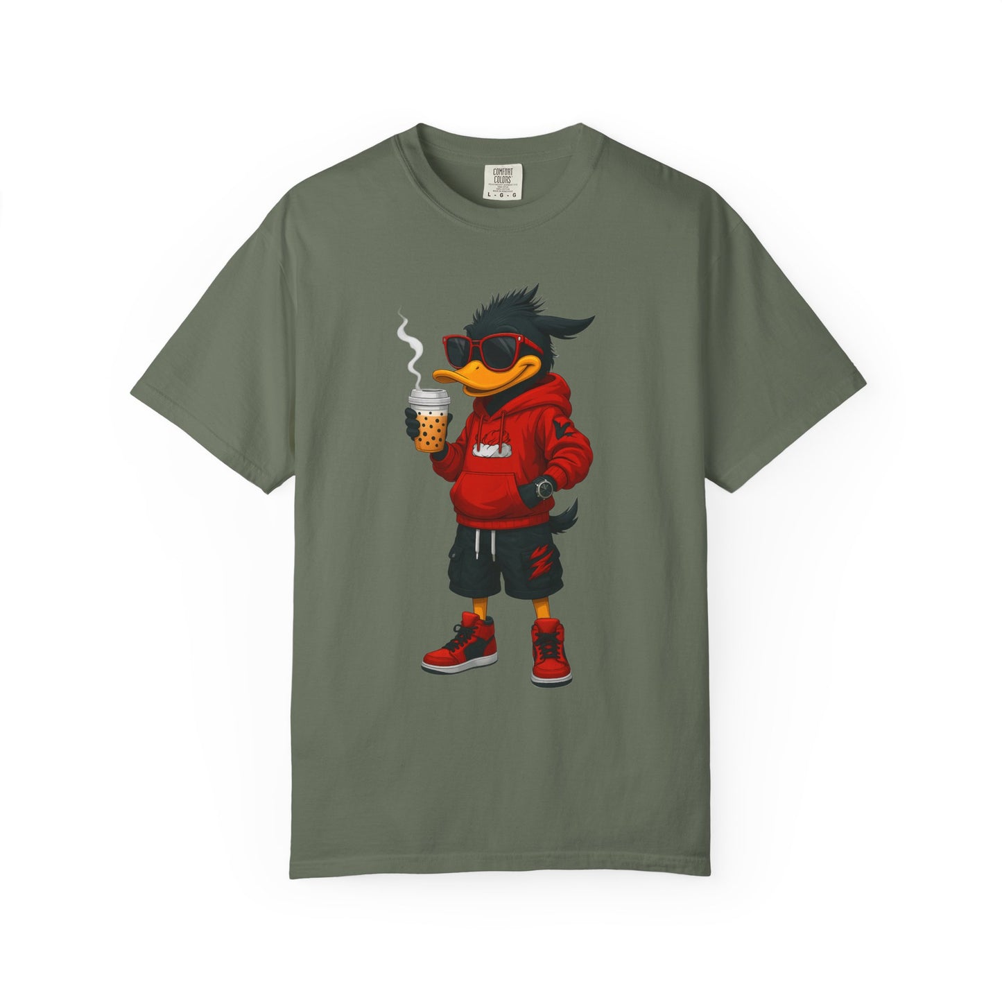 Cool Cartoon Duck Men's T-Shirt, Casual Graphic Tee, Fun Summer Shirt, Gift, Streetwear Style, Perfect for Parties