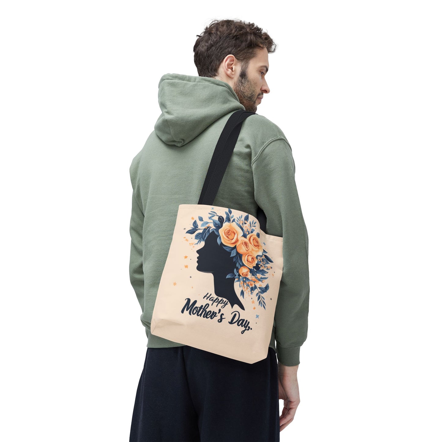 Happy Mother's Day Floral Tote Bag – Perfect Gift for Moms and Caregivers