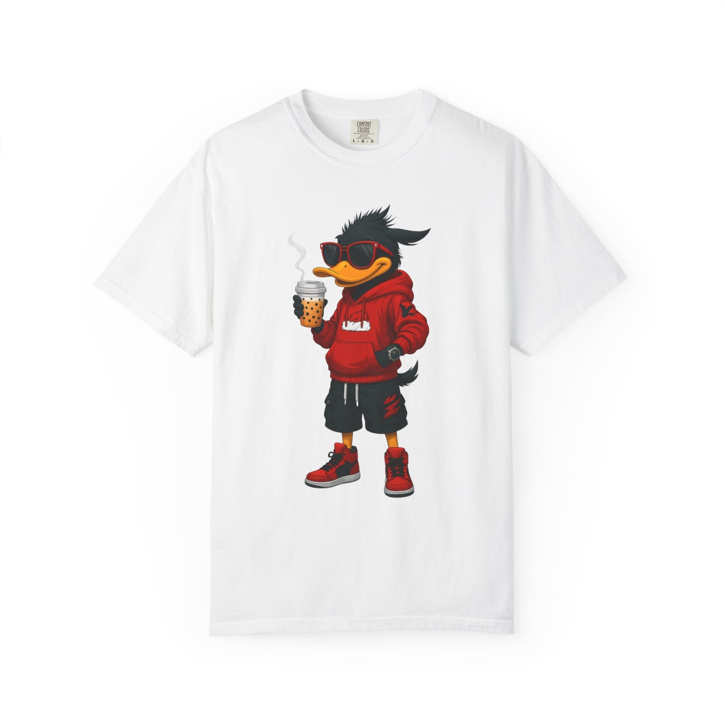 Cool Cartoon Duck Men's T-Shirt, Casual Graphic Tee, Fun Summer Shirt, Gift, Streetwear Style, Perfect for Parties