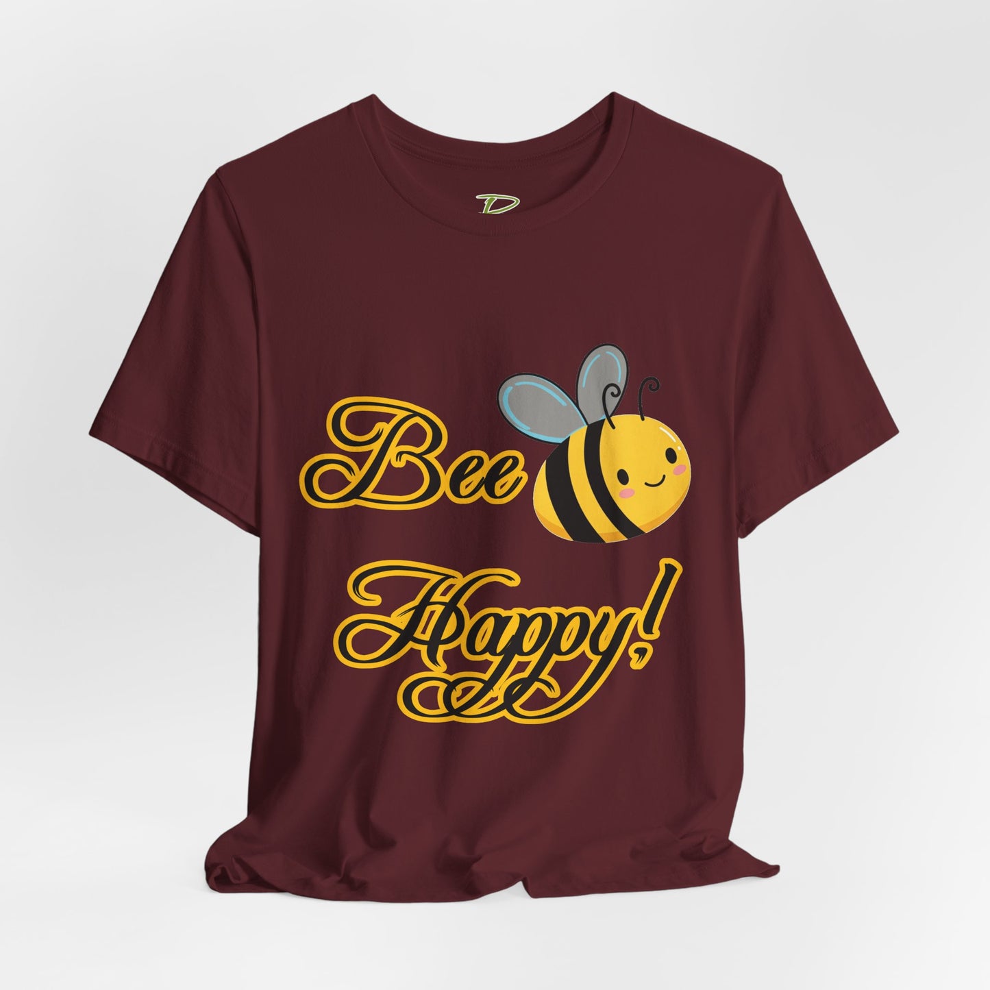 Bee Happy Unisex Jersey Tee - Cheerful Graphic T-Shirt for Positive Vibes